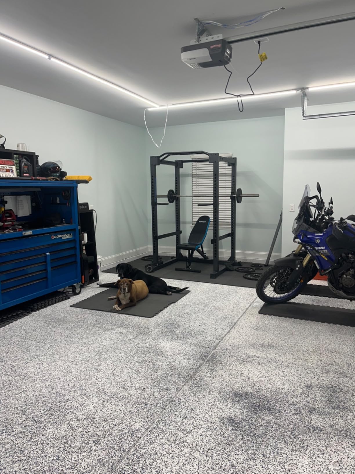 Self Leveling Epoxy Resin Kit - ANE Garage Floor Epoxy Kit Spreads Seamlessly. Durable, Industrial Grade Clear Epoxy Resin for Concrete Floors and Countertops - Light Grey customer photo 2