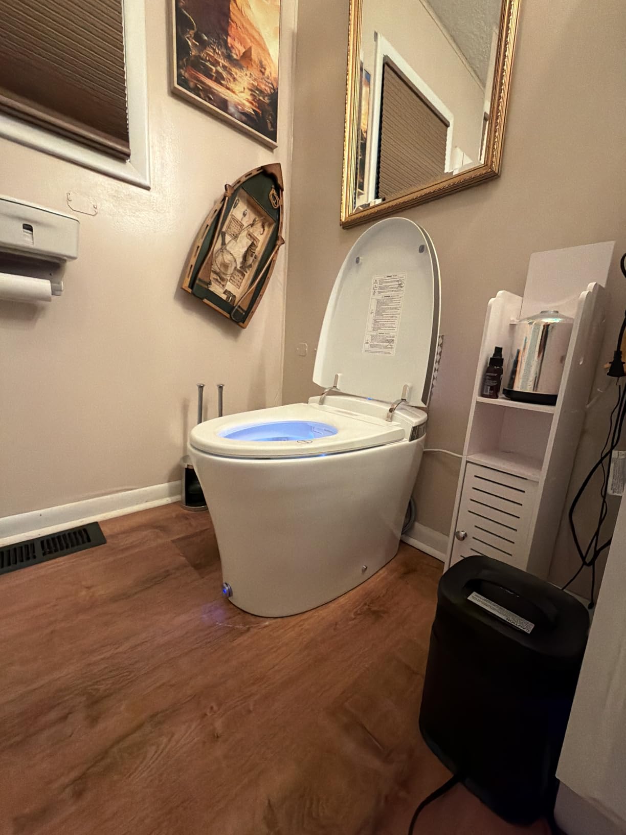 EPLO Smart Toilet with Powerful Flush, Auto Open/Close,Foam Shield, Elongated Heated Seat, ADA Comfort Height Bidet Toilet,Instant Warm Water&Dryer,Temp Display - iX7-PRO customer photo 2