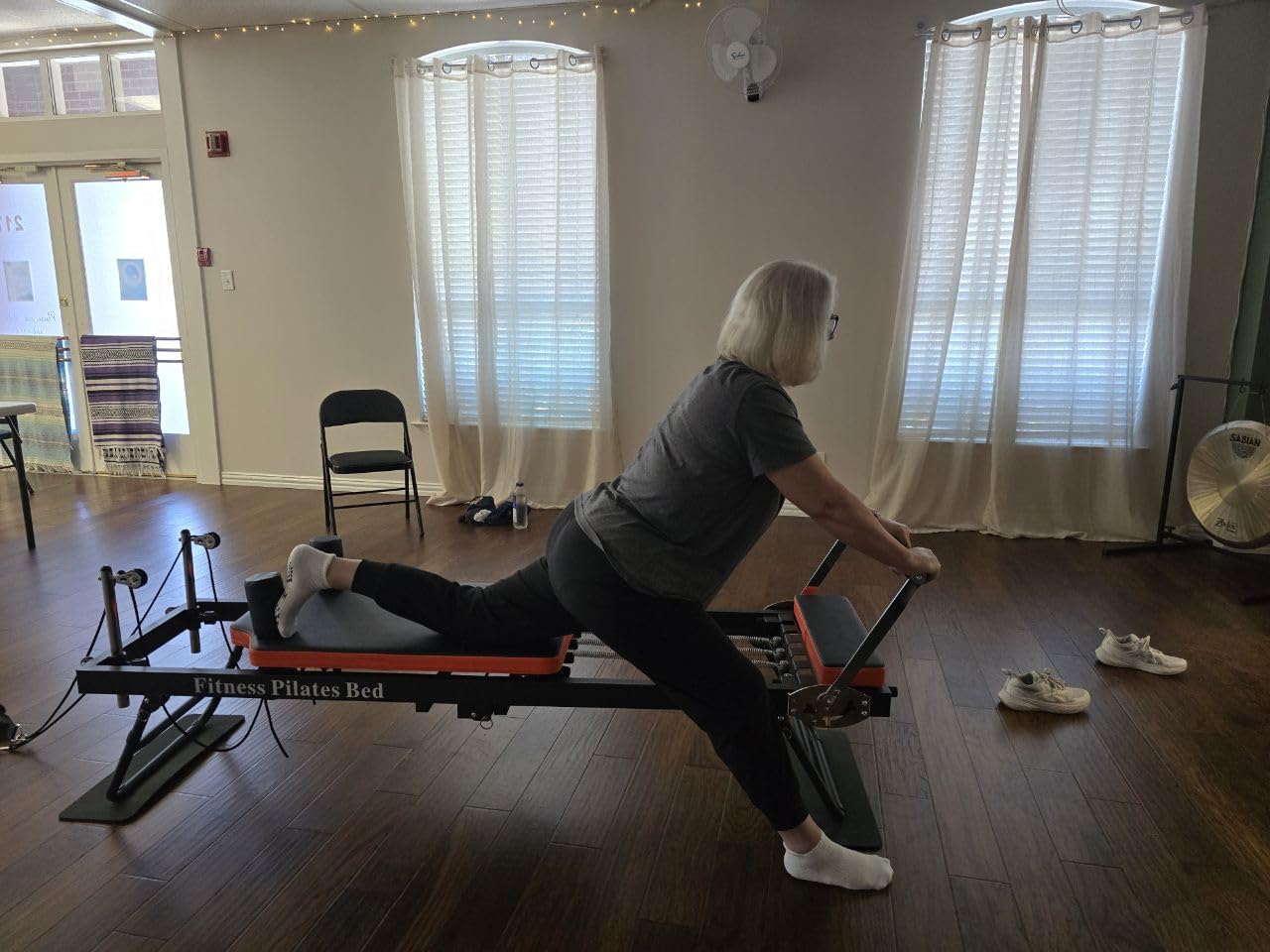 Pilates Reformer, Dpiolrcag Foldable Pilates Machine & Equipment for Home Use and Gym Workout, Suitable for Advanced and Beginners Users, Up to 250 lbs Weight Capacity customer photo 2