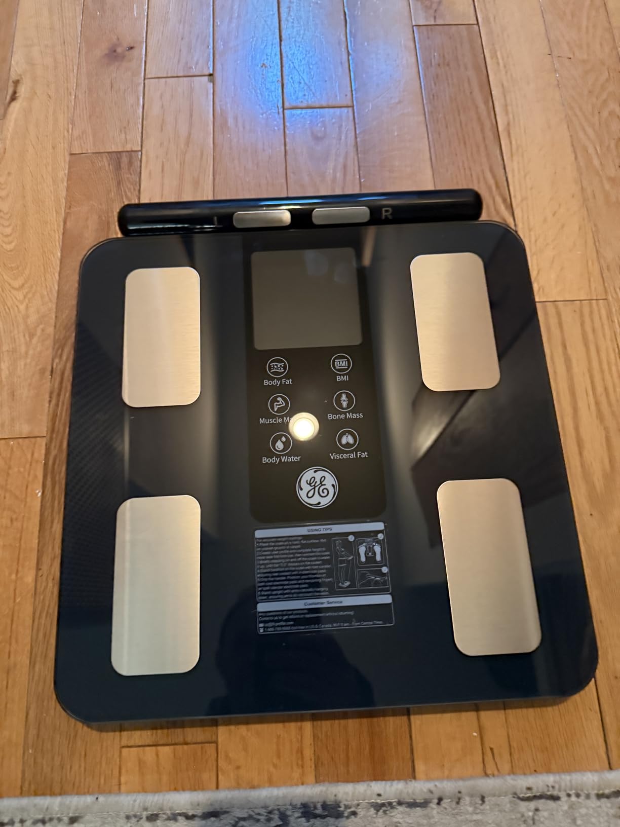 GE Smart Scale for Body Weight: Full Body Composition Analyzer, 50+ Metrics | 8-Electrode Digital Bathroom Scale for Body Weight Fat BMI Muscle Mass Bluetooth, Highly Accurate Weighing Machine 400lb customer photo 1