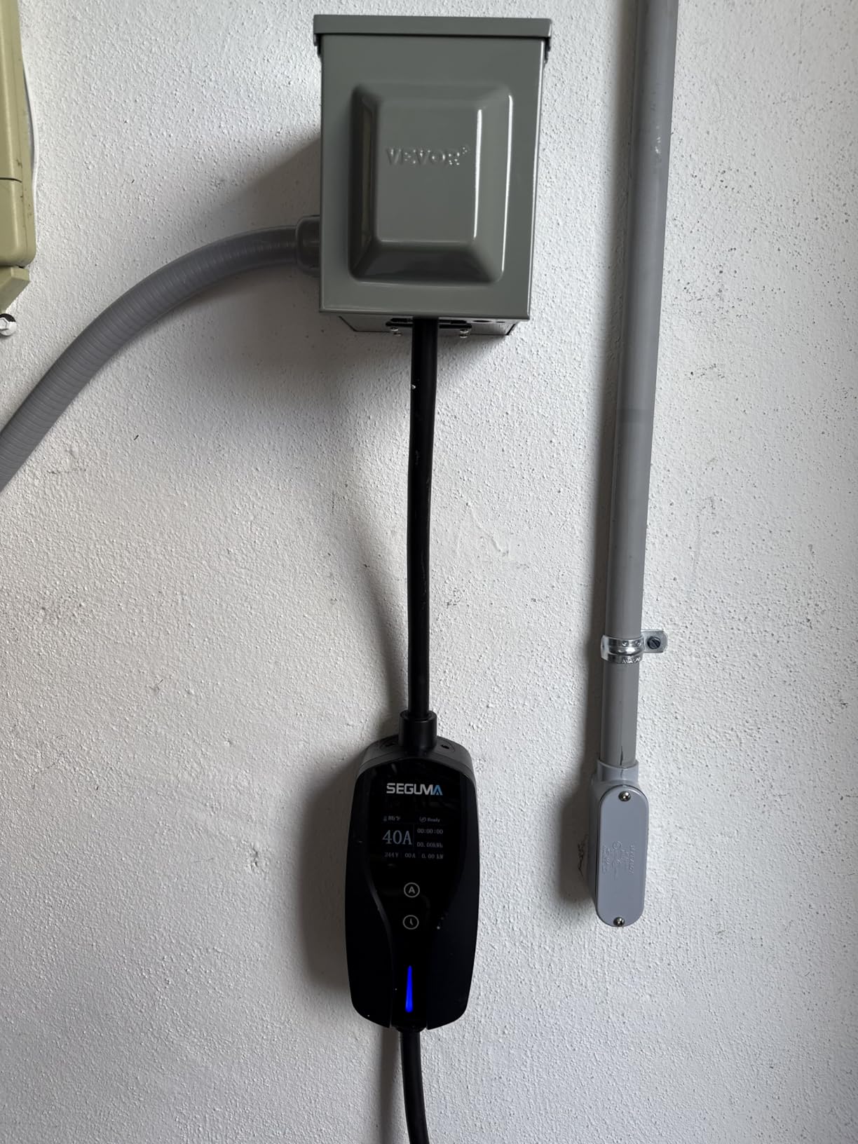 SEGUMA Level 2 EV Charger, 40Amp Electric Car Chargers for J1772 BEVs/PHEVs | 25FT Cable, NEMA 14-50 Plug, Adjustable Current, Timing Delay, Electric Vehicle Chargers, 240V 9.6kW customer photo 1