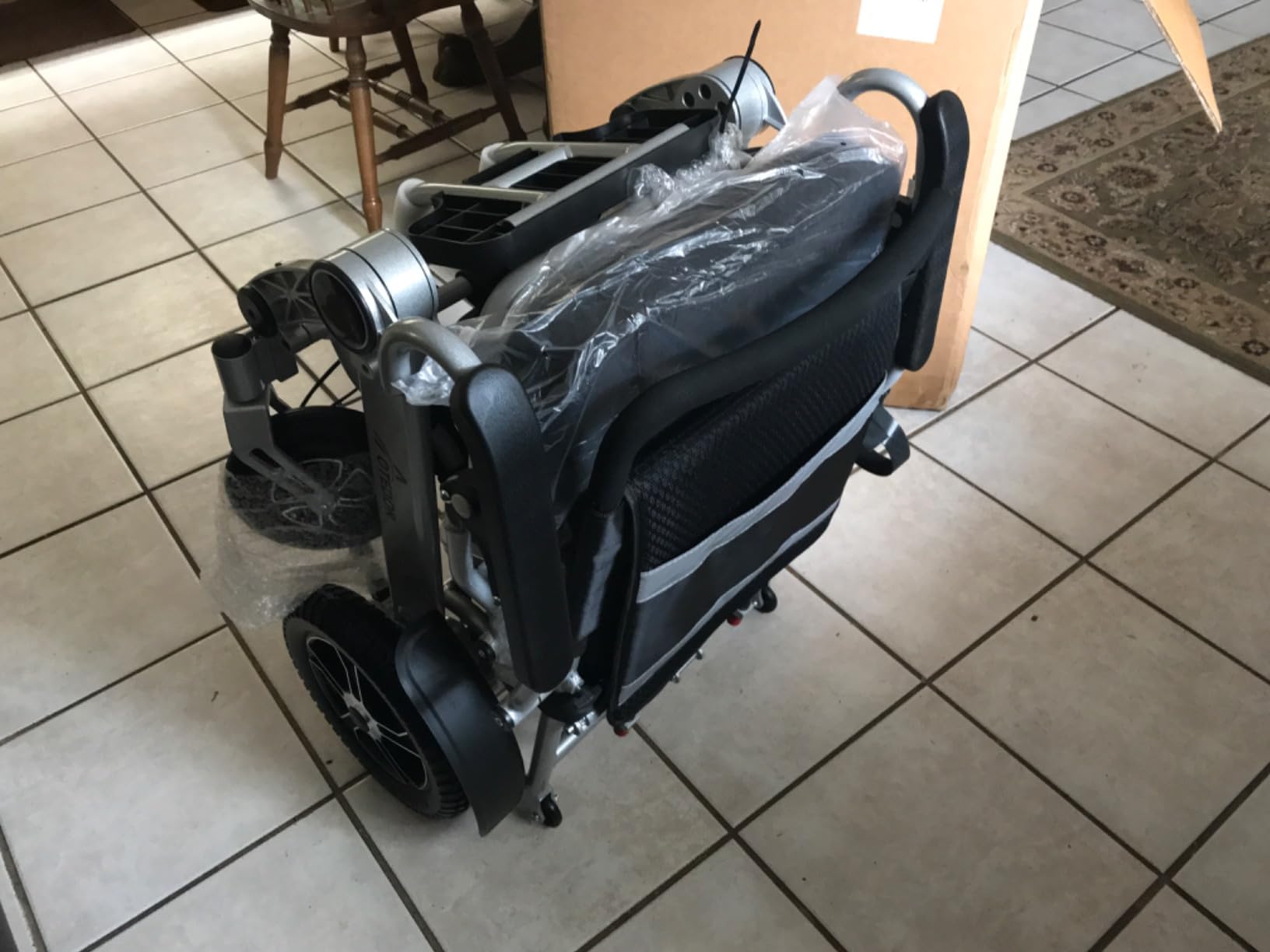 Aotedor Electric Wheelchairs for Adults, 22 Miles Long Travel Range with 2 Lithium Batteries All Terrain Power Wheelchair, Ultra Lightweight 39LBs Folding Compact Motorized Wheelchair, Airline Approved customer photo 1
