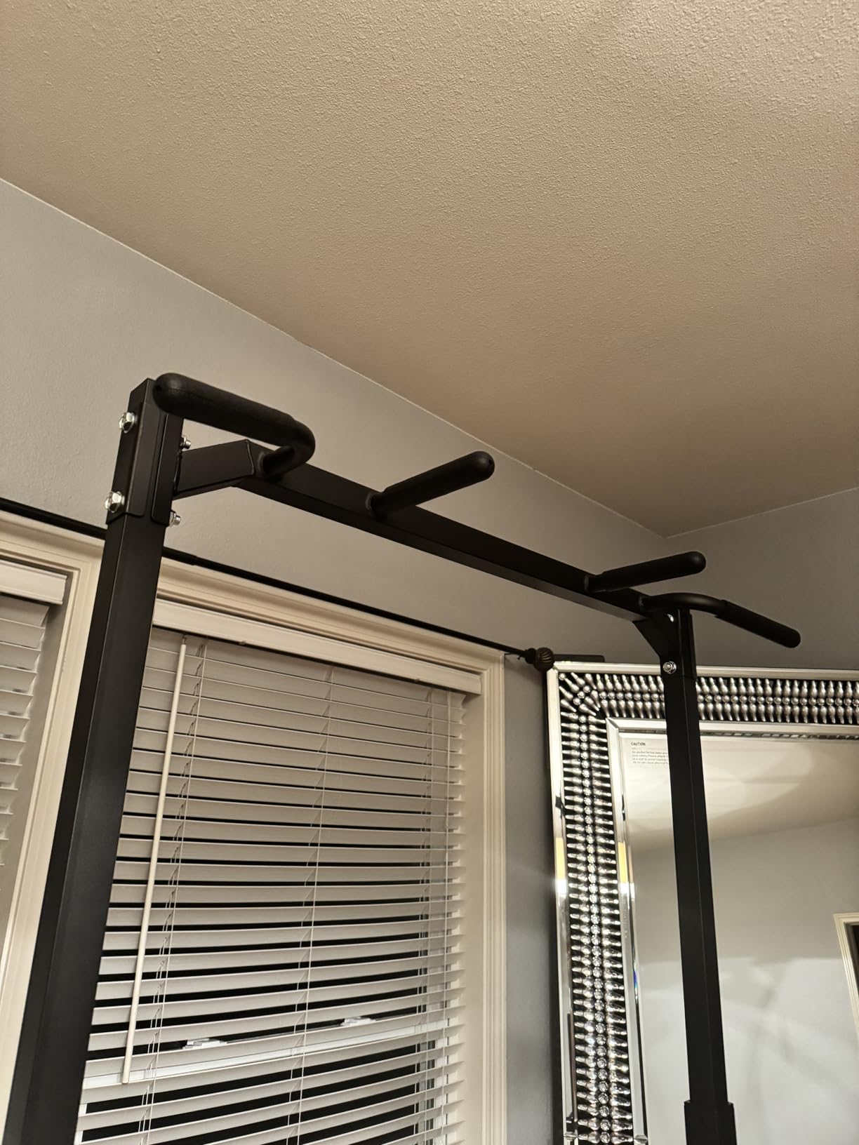 Foldable Pull Up Bar Pull Up Station, Power Tower with Triangular Structure, Multi-Functional Dip Station for Home Gym 300LB customer photo 2