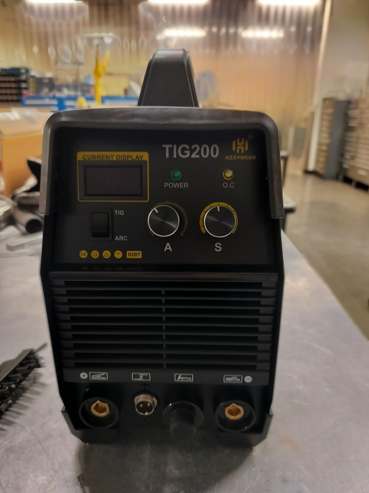 H HZXVOGEN 200A TIG Welder, HF TIG/Stick 2 in 1 Welder Machine with Post Gas, 110V 220V Dual Voltage IGBT Inverter TIG Welding Machine (TIG200) customer photo 2