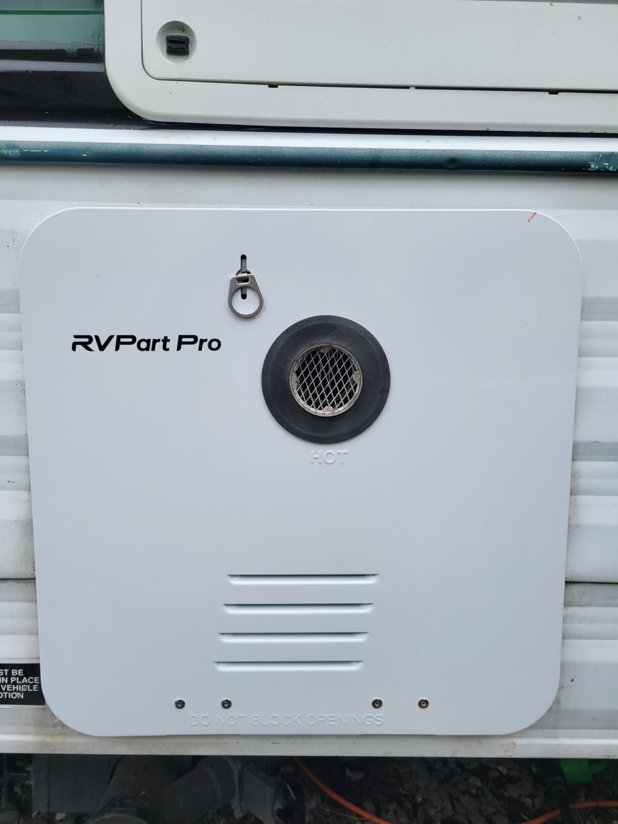 RV Tankless Water Heater, Propane, Black Door, Remote, 12V DC | For RV Family & Camper, with 15