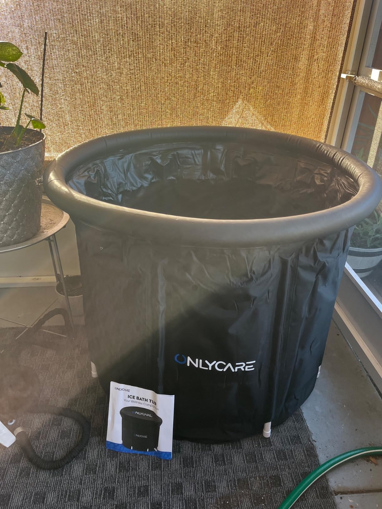 ONLYCARE XXL Ice Bath Tub for Athletes/2 Adults - Constant Temperature 5H Portable Cold Plunge Tub with Cover for Fast Muscle Recovery, Stress Relief, 130 Gal Ice Plunge Tub for Indoor/Outdoor/Gym customer photo 2