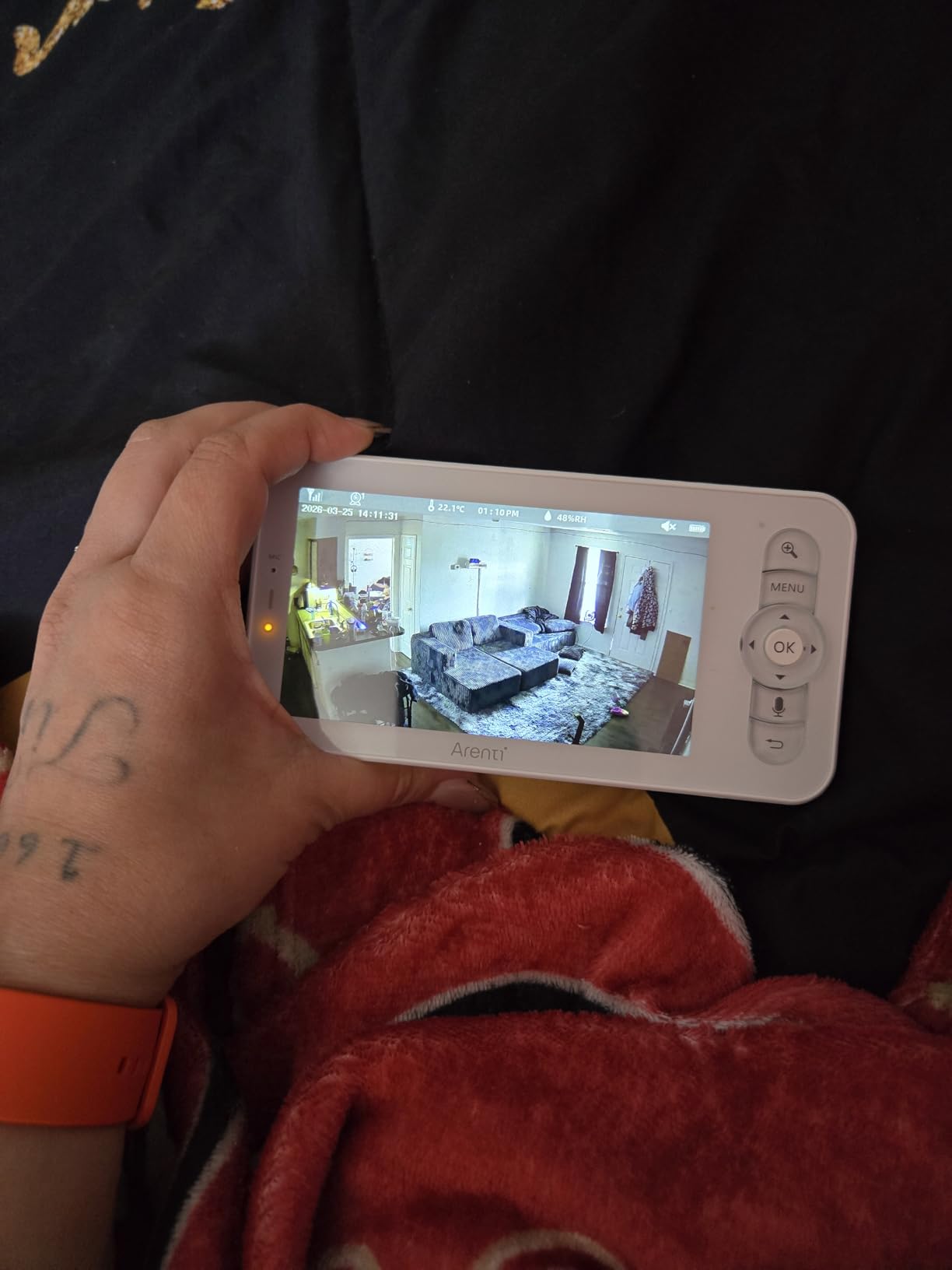 ARENTI Baby Monitor 2 Cameras D3 Set, 3MP WiFi 6, 5