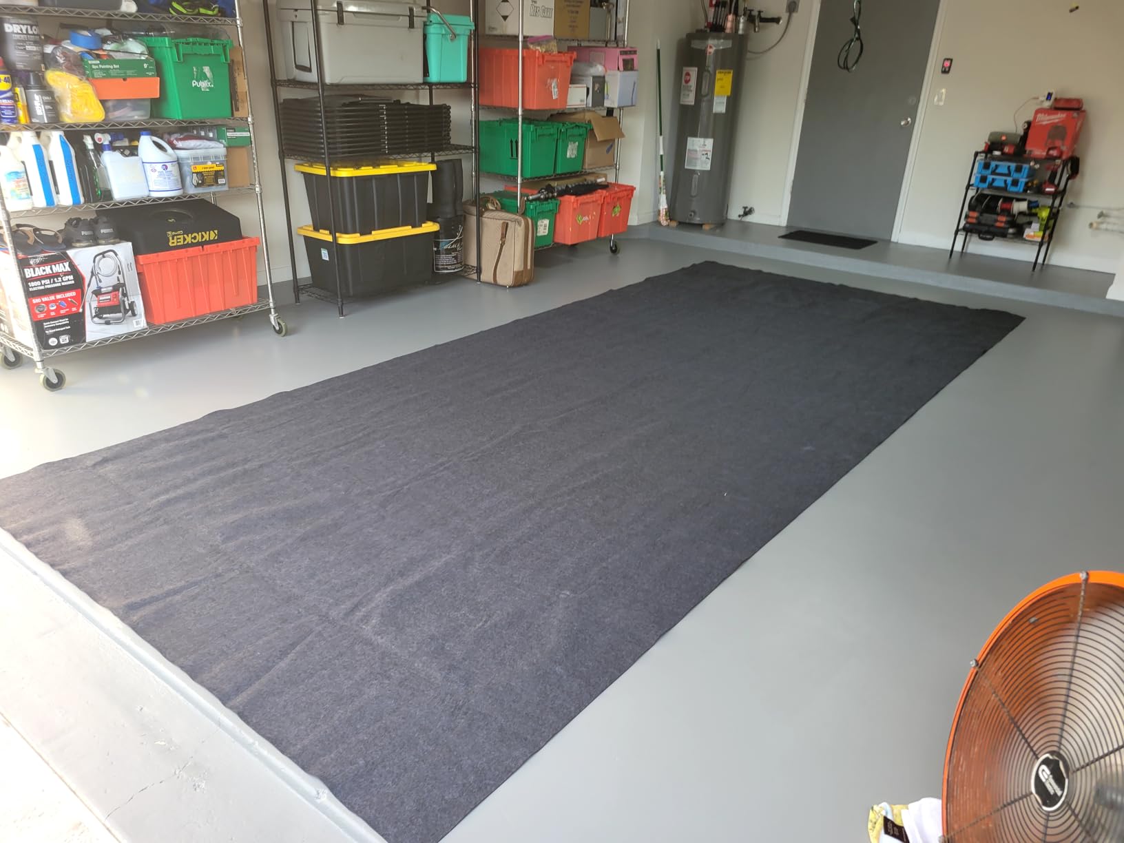 VEVOR Car Garage Mat, 7.4'x17', Shields Against Water, Snow, Rain, Mud, Oil, Durable Slip-Resistant Floor Cover with TPE Leak-Proof Backing, Simple to Maintain & Customizable Size customer photo 2