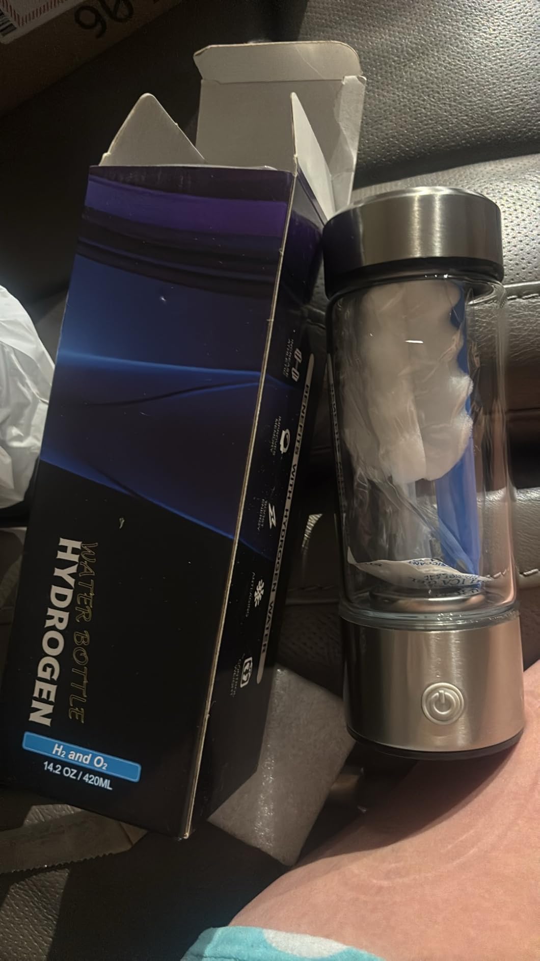 Upgrade Hydrogen Water Bottle, Hydrogen Water Generator with Advanced SPE PEM Technology, 420ml(14OZ) Hydro Water Machine, Portable Water Ionizer for Travel, Office, Fitness & Everyday Hydration | SPE PEM Tech,Rechargeable Hydro Water Machine, ortable Water Ionizer for Home,Gym,Office,Travel,Fitness & Everyday Hydration customer photo 2