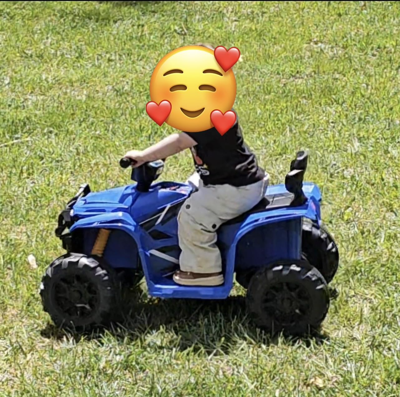 Best Choice Products 12V Kids Ride-On Electric ATV, 4-Wheeler Quad Car Toy w/Bluetooth Audio, 2.4mph Max Speed, Treaded Tires, LED Headlights, Radio - Green customer photo 1
