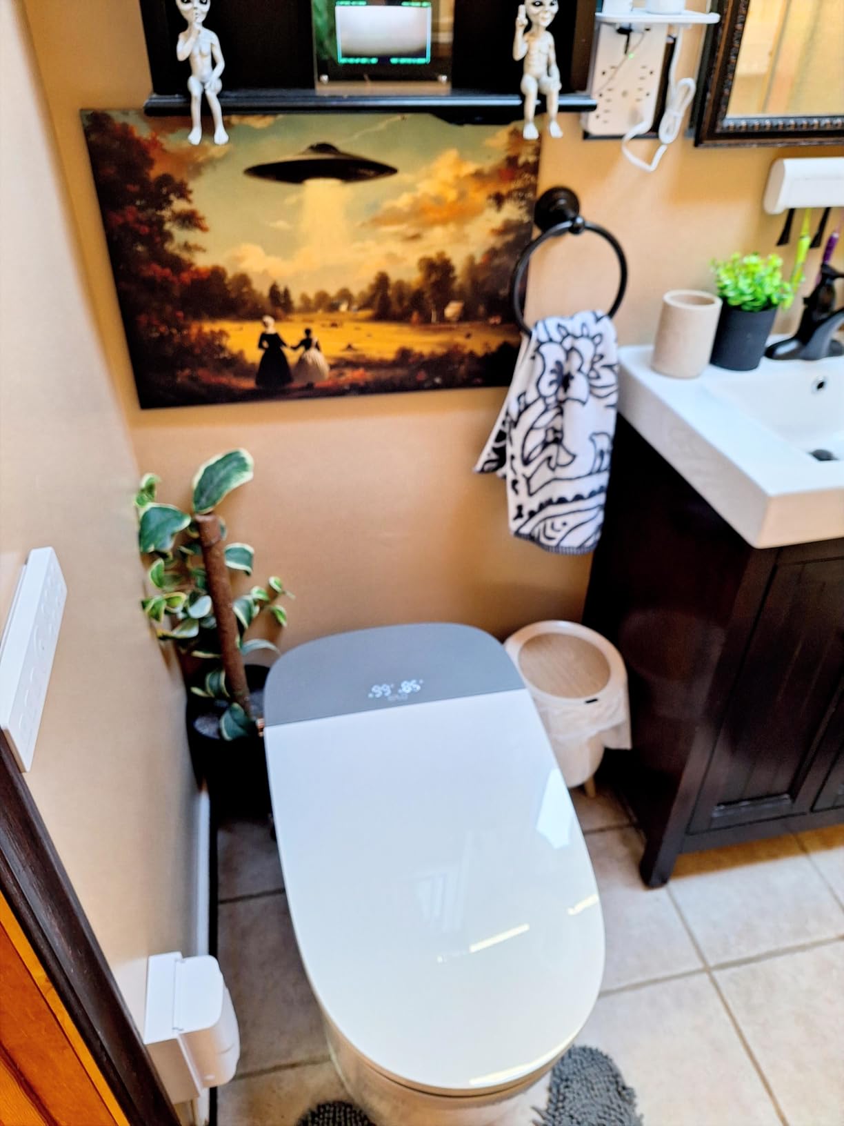EPLO Smart Toilet Bidet with Auto Open Close,1000 Gram MaP Flush Score,Foam Dispenser, ADA Comfort Height, Moving Dryer,Auto Flush,Heated Seat,One Piece Elongated Toilet with Tank Built in U8MAX customer photo 2