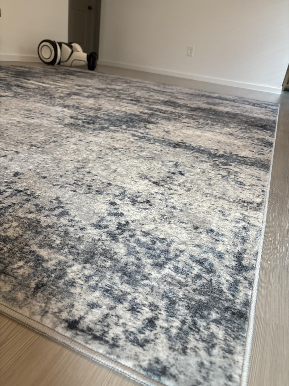 8x10 Area Rugs for Living Room Washable Bedroom Dining Room Blue Grey customer photo 2