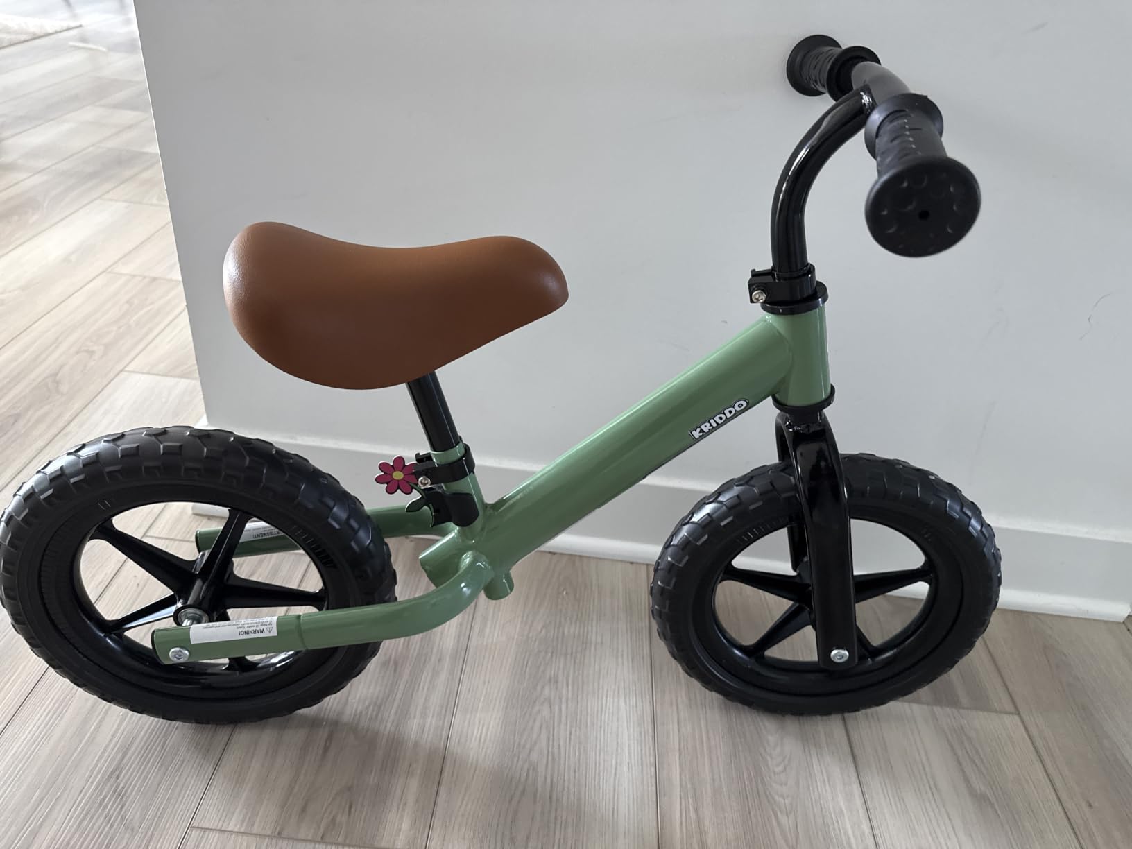 KRIDDO Toddler Balance Bike 2 Year Old: Toddler Bike Toys for 2-5 Years Old | Dual Bearing for Smoother Riding, Adorable Plate, Adjustable Seat and Handlebar, Kids Bike Gift for 2-3 Boys Girls customer photo 2