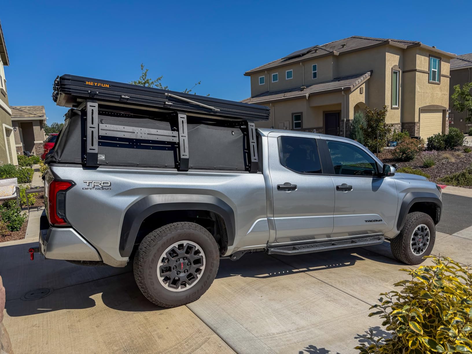 Adventurer Pro Rooftop Tent Hard Shell, 2-3 Person Aluminum Roof Top Tent | Detachable Side Awning&Built-in LED Light Strip, Compatible with Truck Jeep SUV Van&Trailer, Pop Up for 4-Season Camping customer photo 1