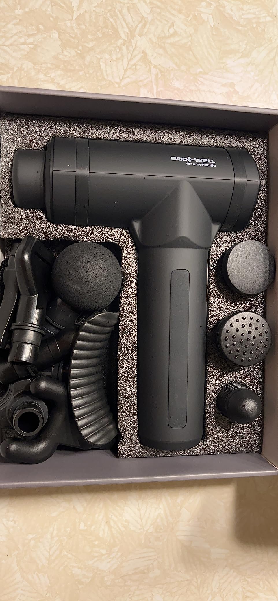 Massage Gun Deep Tissue - Back Muscle Massager w/High Torque Motor for Back Pain, Shoulder, Neck, Body, 4 Heads All Muscles Recover & Massage customer photo 2