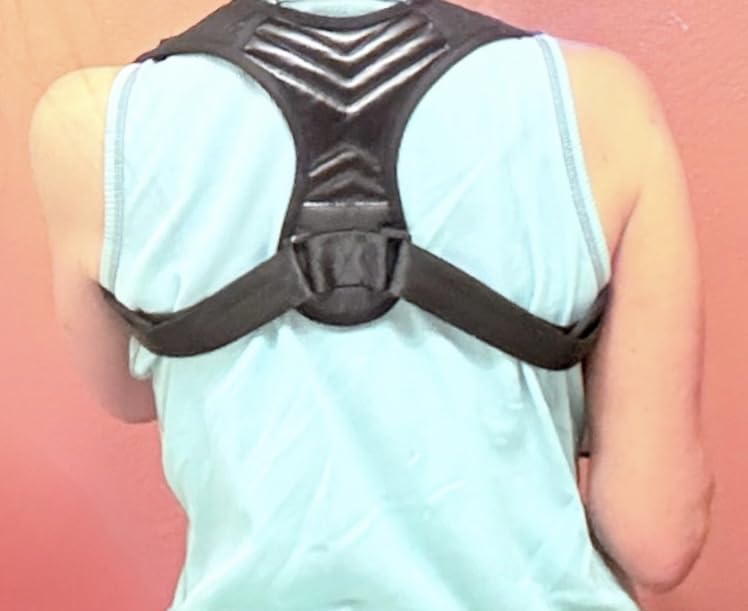 Posture Corrector for Women, Back Straightener for Men, Upper Back Support Brace, Adjustable Shoulder Corrector for Improving Back and Neck Posture Relief Pain customer photo 2