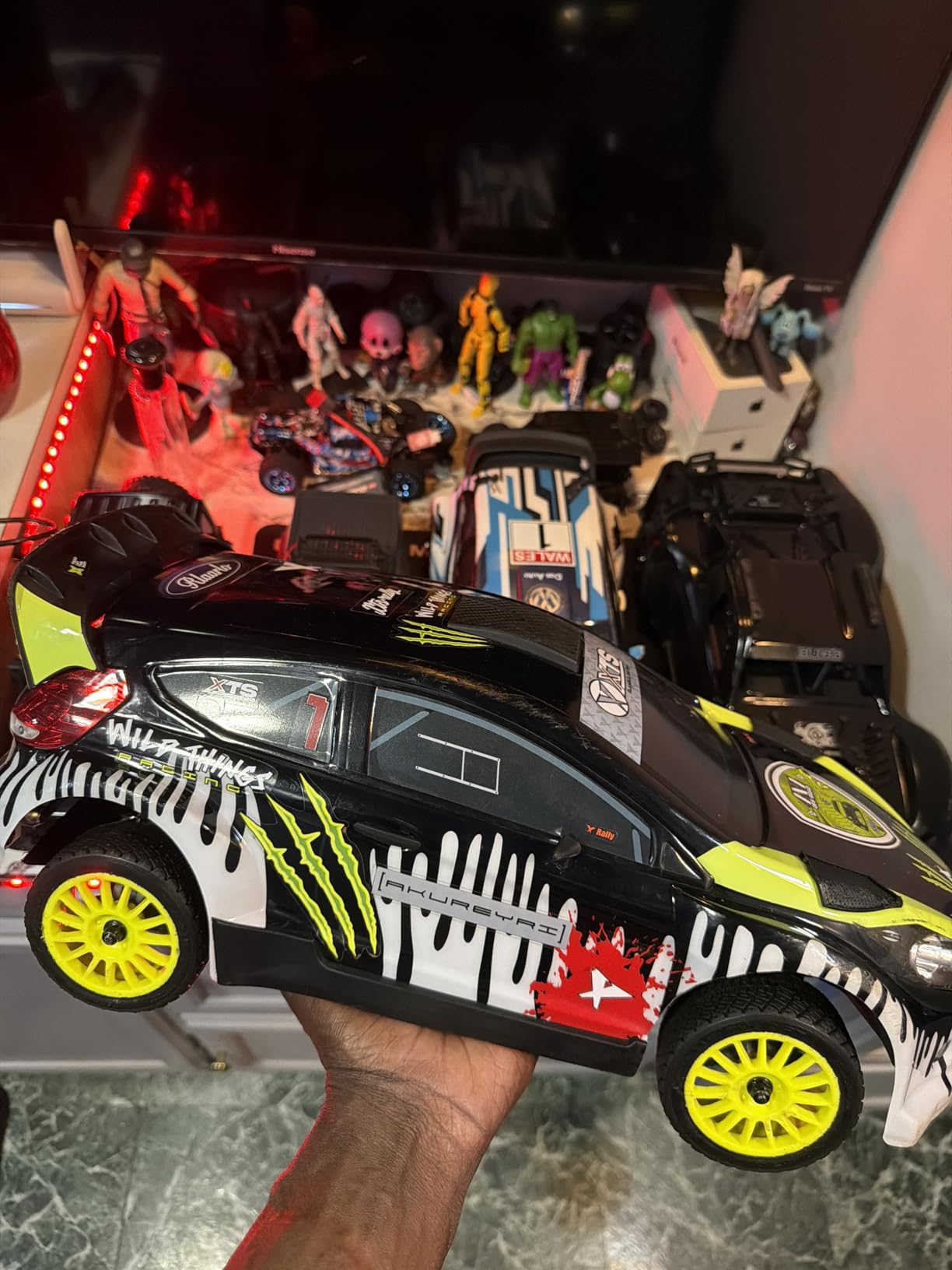 RIAARIO 1/10 Brushless RC Cars, 50 MPH Rally Car, 4WD, Waterproof, 8+ Ages | 45A Waterproof ESC, 11KG Micro Servo, 2852 3800KV Brushless Motor, 3S Lipo, 5CH Transmitter, Metal Chassis, All-Terrain customer photo 1