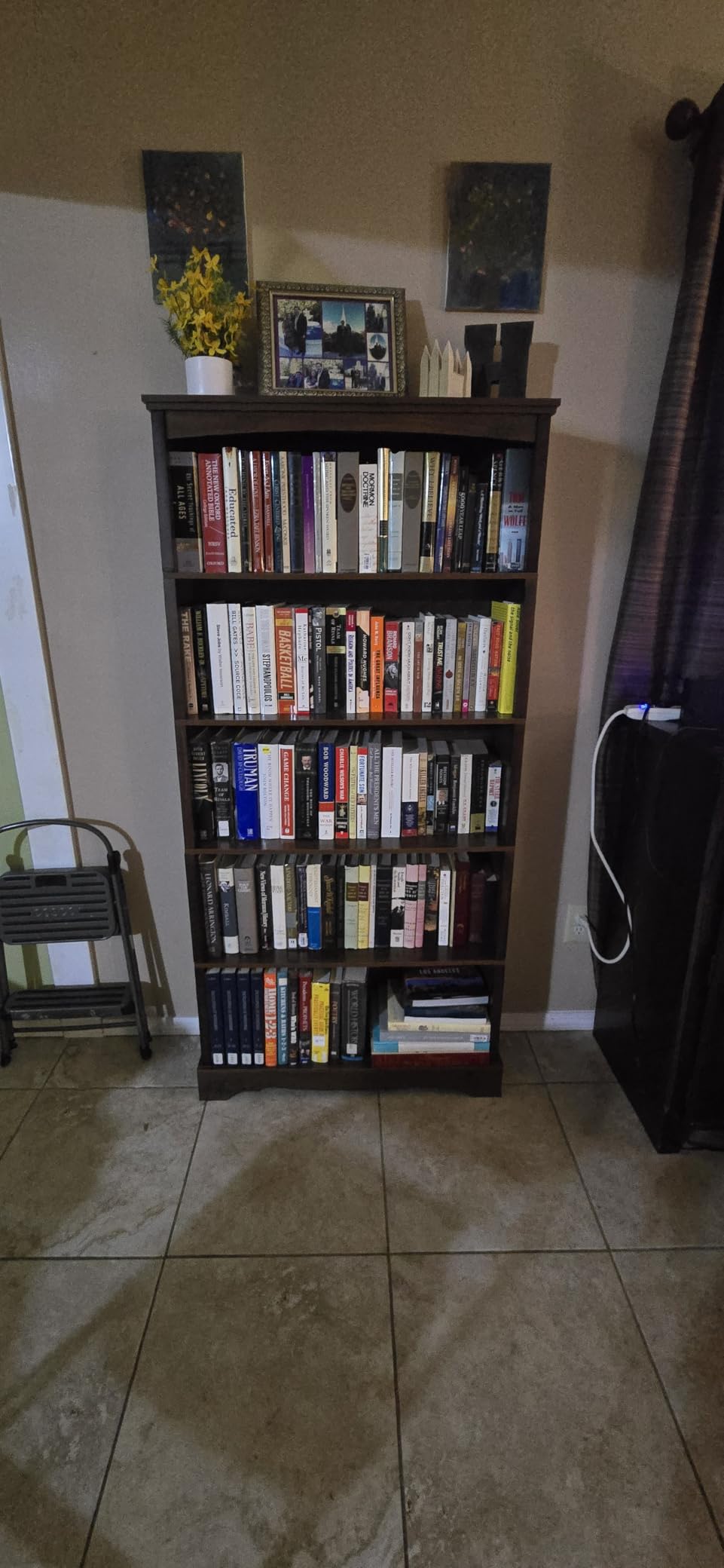 TVU 5-Tier Wooden Bookshelf, 31.5