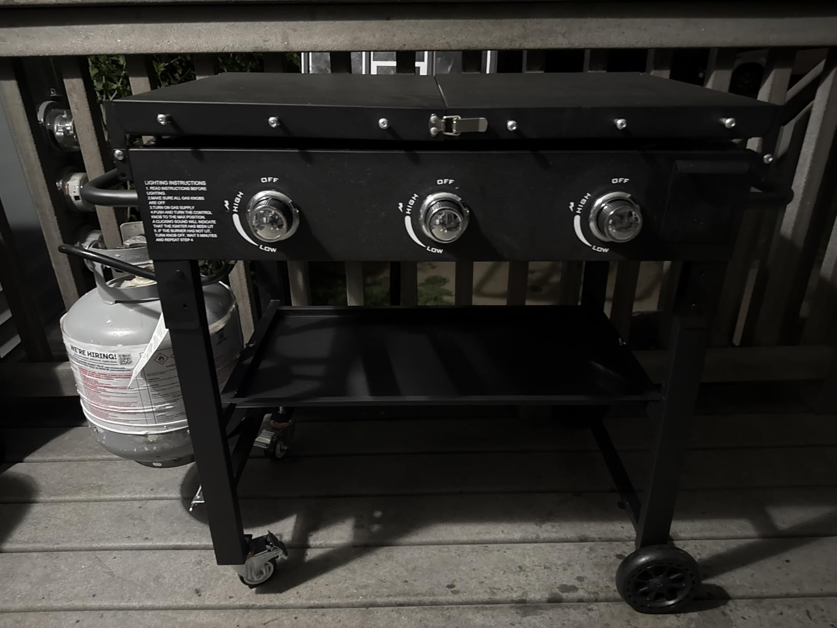 BESTFIRE Foldable Flat Top Grill, Outdoor Griddle-3 Burner Propane Griddle customer photo 1