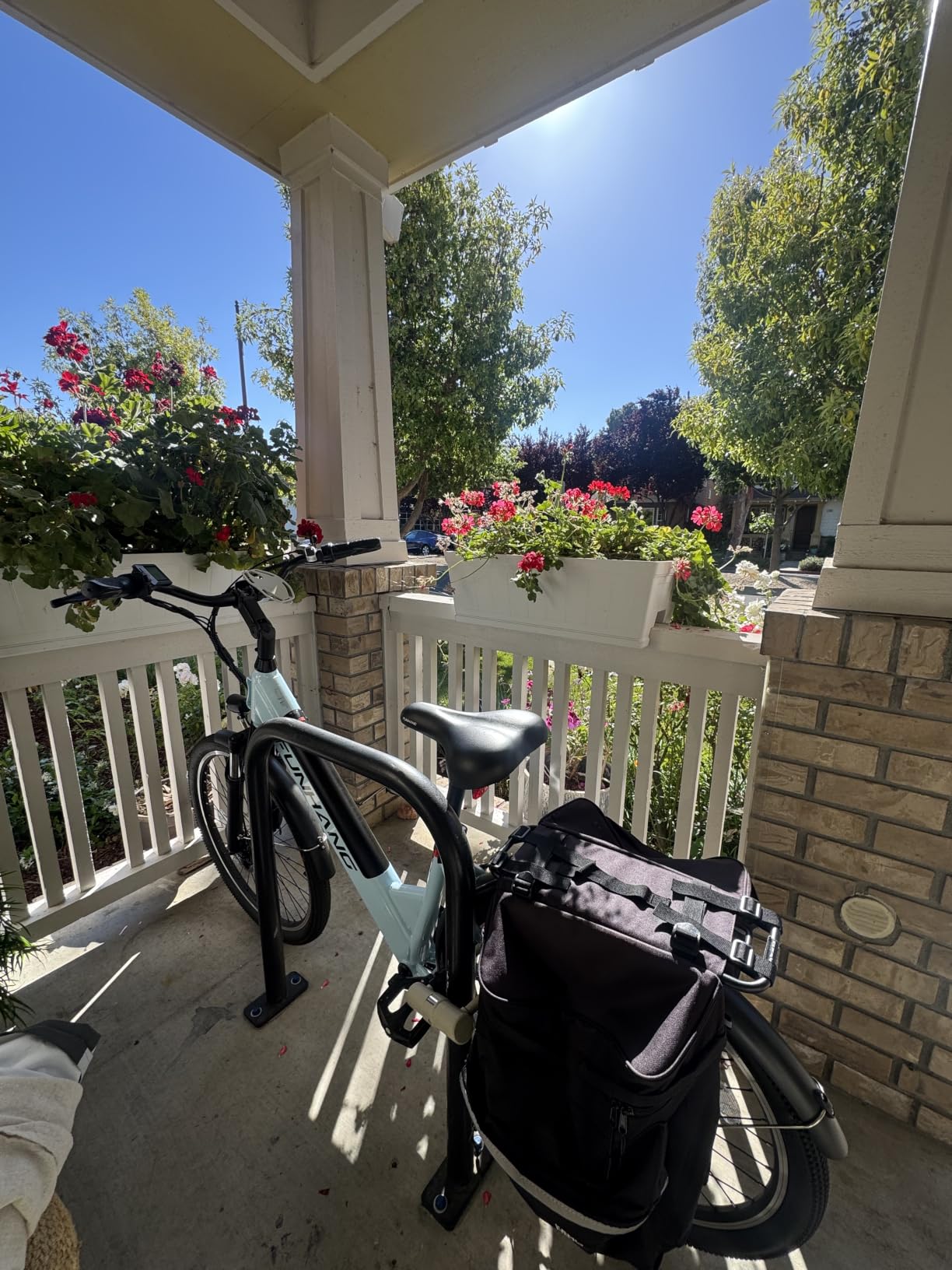 Funhang Electric Bike for Adults, 1000W Peak Ebike, 50Miles 20MPH Step Thru Electric Bicycle, 26