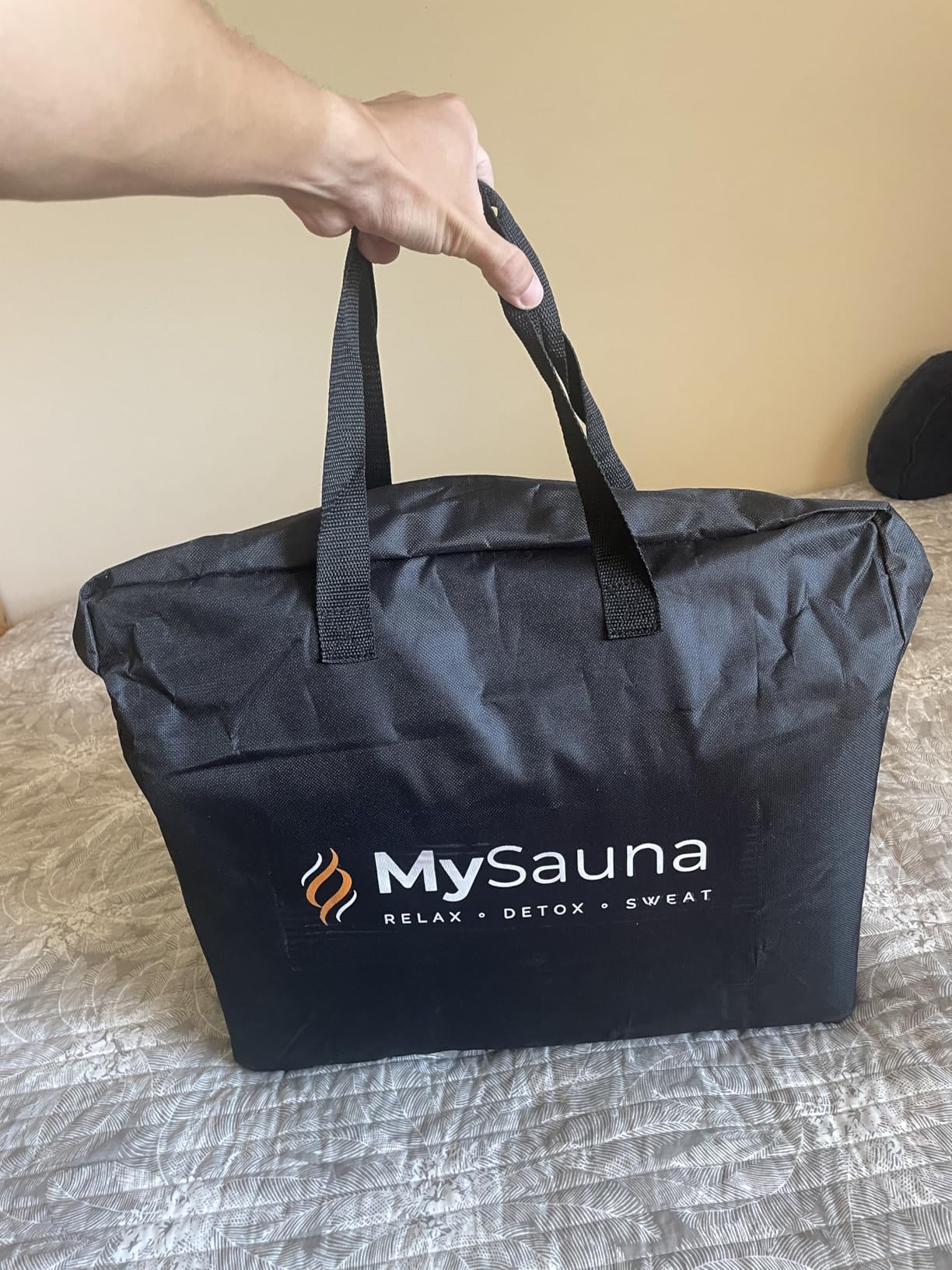 MySauna XL Infrared Sauna Blanket | Fits Him & Her | Fast Sweat, Sauna Bag Reaches 176°F | At-Home Sauna Blanket for Detox & Relaxation | Size 6.2 x 3 ft | Includes Carry Bag & Upgraded Control Panel customer photo 2