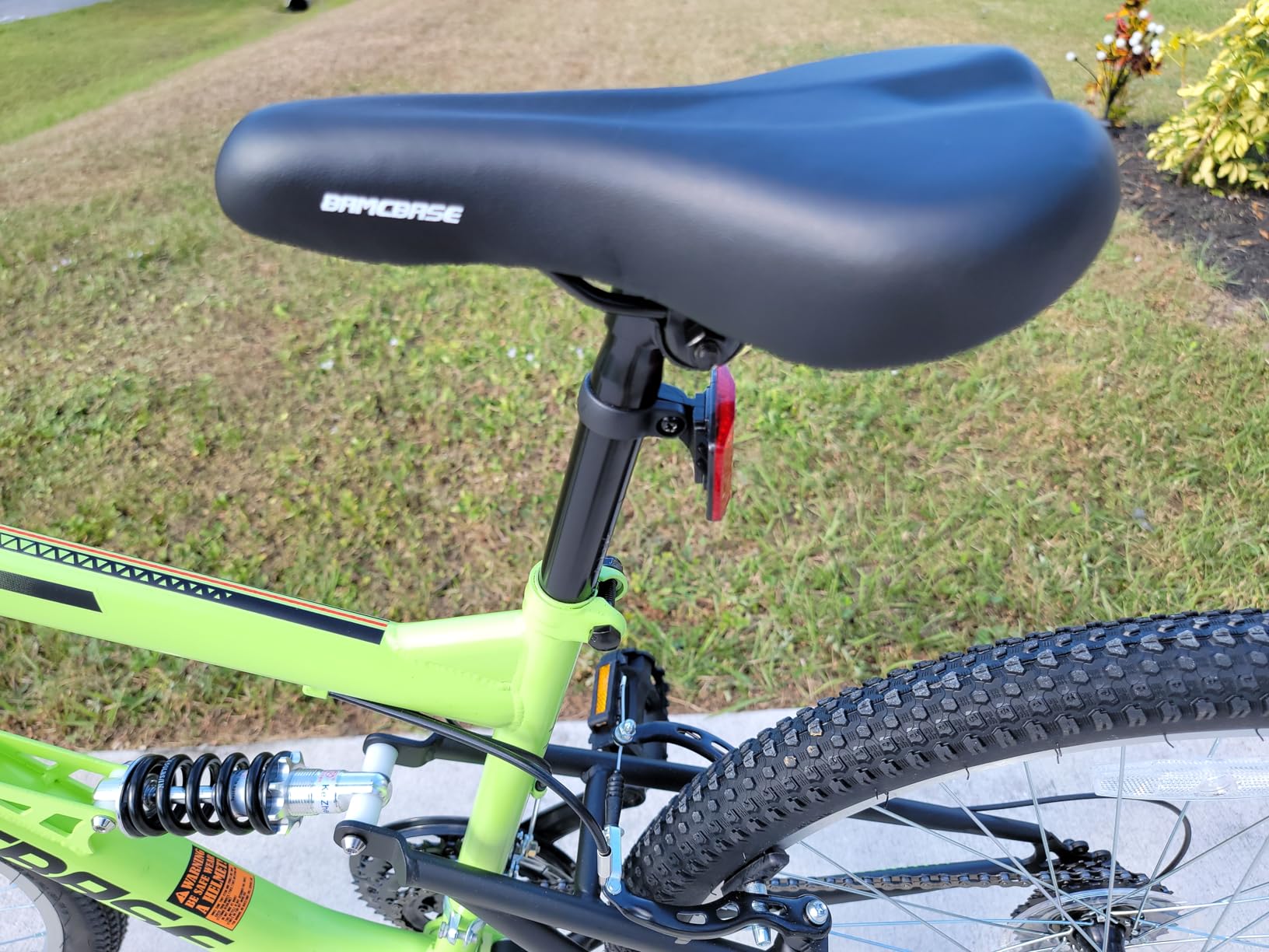 HILAND 26 Inch Full Suspension Mountain Bike, 18-Speed MTB, Dual V-Brakes, All-Terrain XC Tires customer photo 2