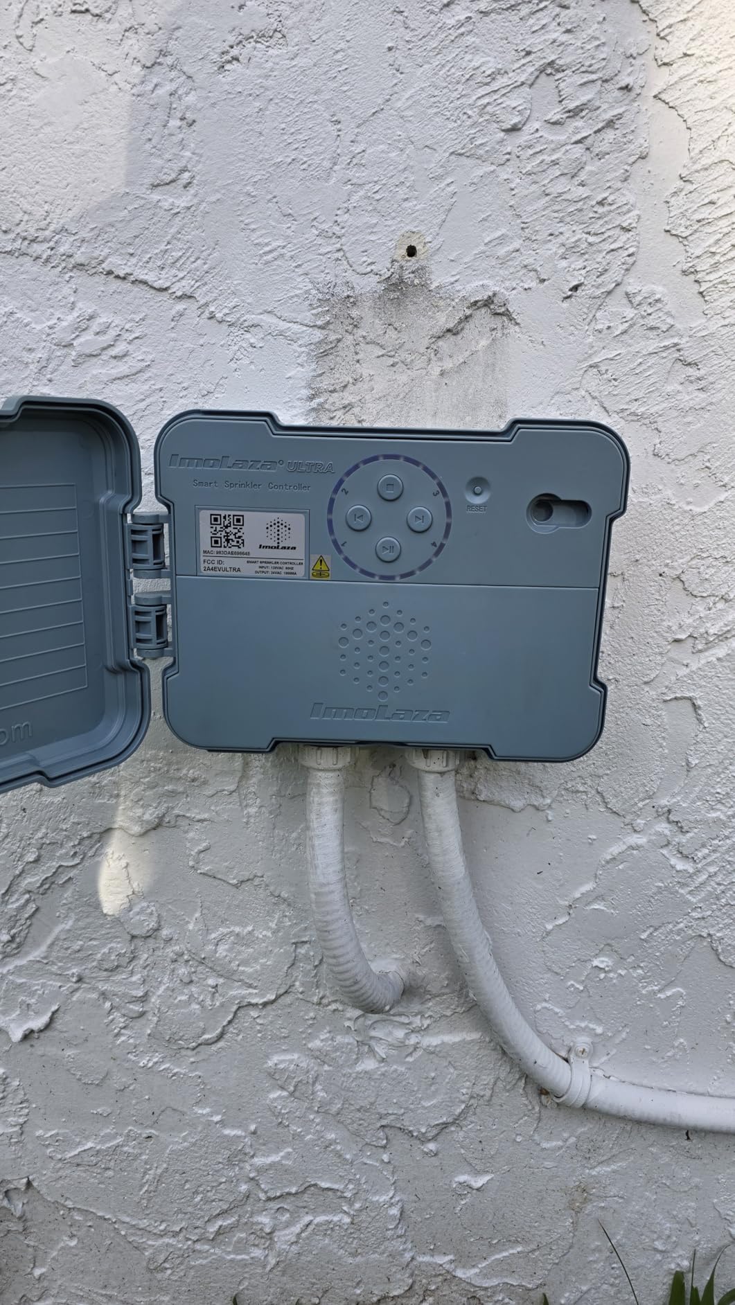 ImoLaza Outdoor Sprinkler Controller, 4-Zone Ultra WiFi Sprinkler Timer | Smart lawn irrigation: water saving, weather-based, soil saturation skip, easy App control, works with Alexa, fault alerts customer photo 2