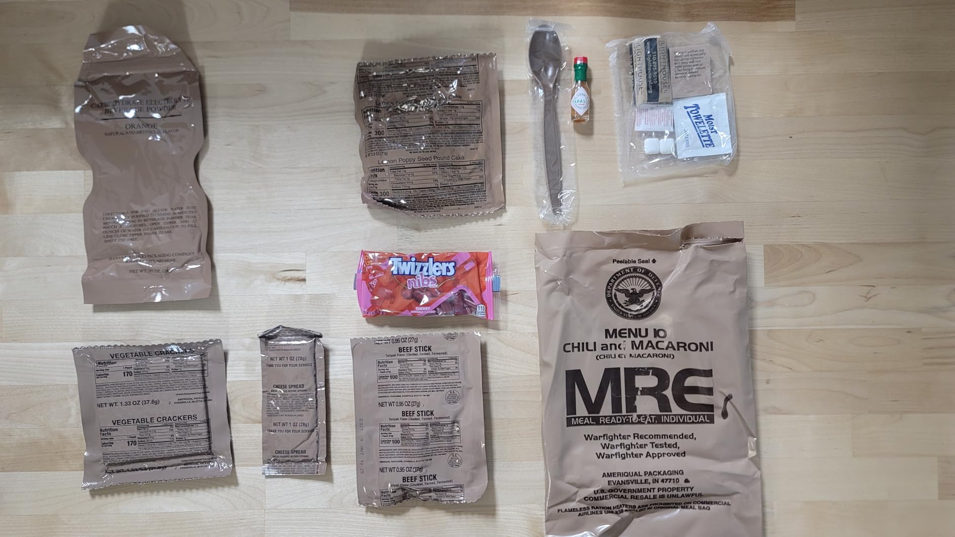 2026 Inspection MRE, U.S. MRE Meals, Emergency Supplies, Emergency Food Supply, Survival Food w/Flameless Heater, Ready Meals (Variety Pack of 24) - A & B Case Fresh Stock, 10 Year Shelf Life customer photo 1