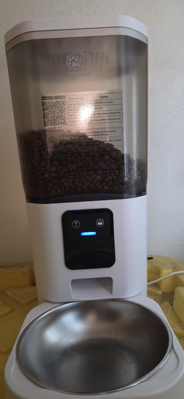 Automatic Cat Feeder with 5G WiFi: Automatic Dog Feeder with Slow Feed & Smart APP Control, 7L Timed Auto Cat Food Dispenser with Alexa for Pets, Detachable for Easy Cleaning - 29 Cups customer photo 2