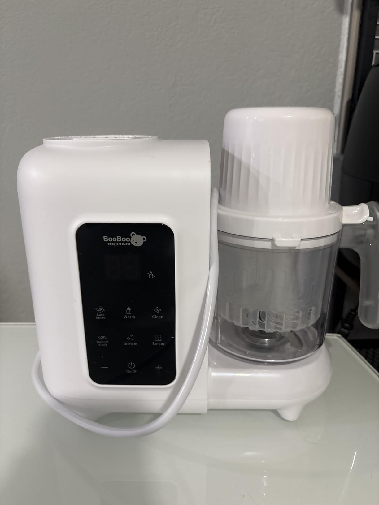 BooBoo Baby PuréePro 5 in 1 Baby Food Maker - Puree Blender Processor | Multifunctional Baby Food Processor with Steamer, Bottle Warmer, Sterilizer, Auto Cooking, Grinding Chopper and Self Cleaning customer photo 2