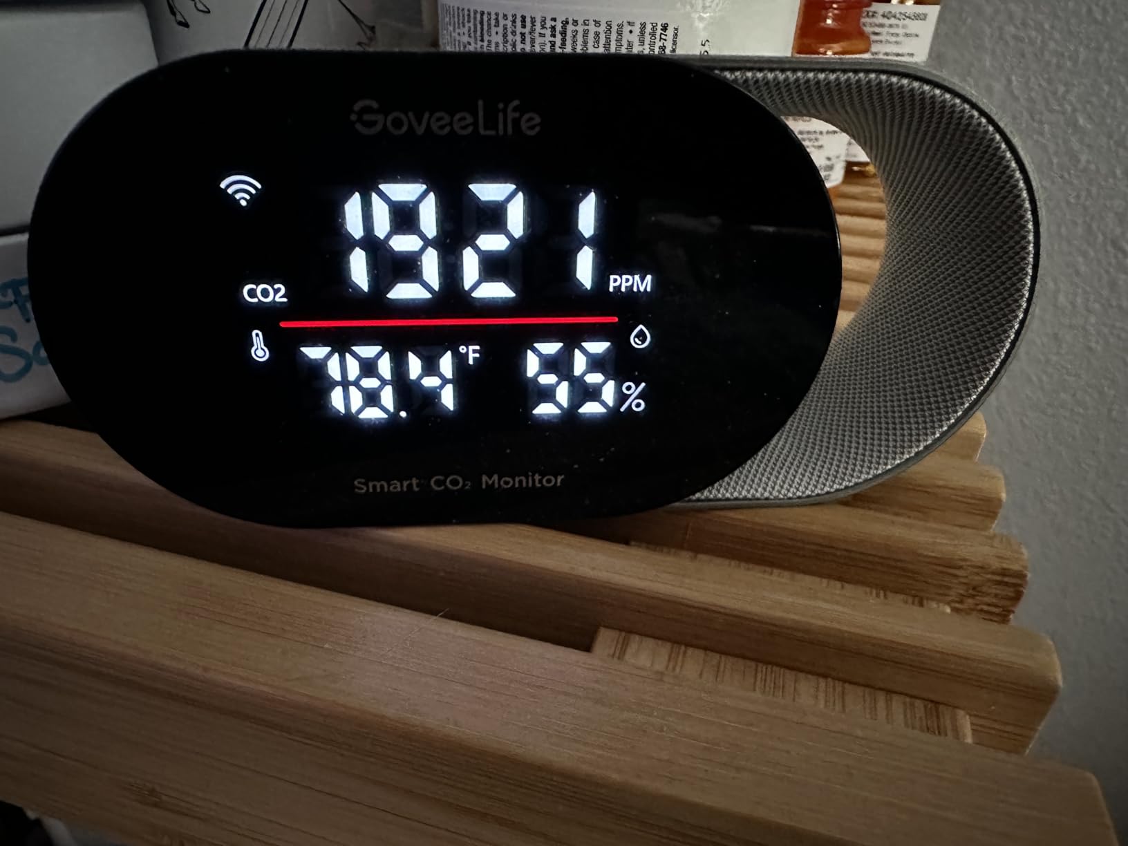 GoveeLife Smart Air Quality Monitor CO2 Detector H5140, Display & Alarm | Indoor temperature humidity sensors for health, real-time sleep quality & energy efficiency for office, bedroom, kitchen customer photo 2