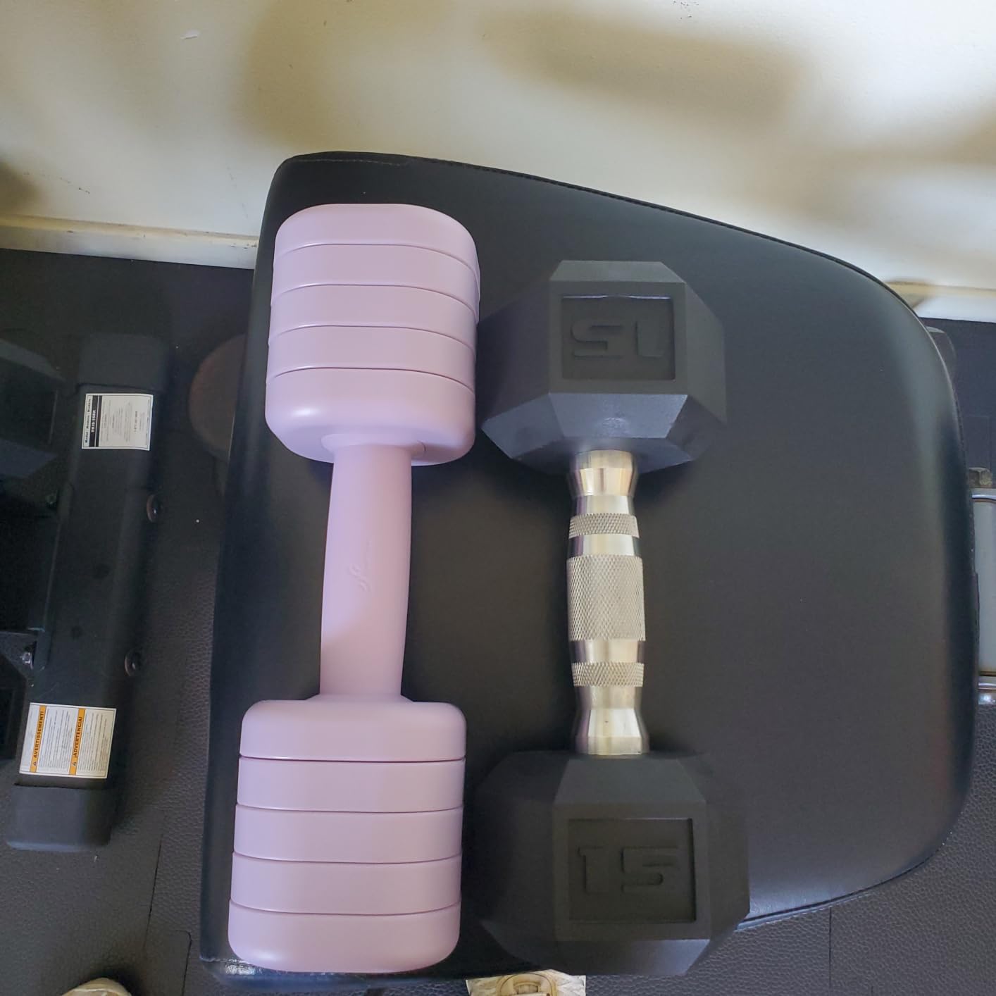 Adjustable Dumbbell Set of 2: Sportneer 4 in 1 Free Weights Dumbbells Set for Women, Hand Weights for Women at Home, Available in 5 lb x 2 and 10 lb x 2 Sets with Soft Rubber Handle for Home Gym Exercise Training customer photo 2