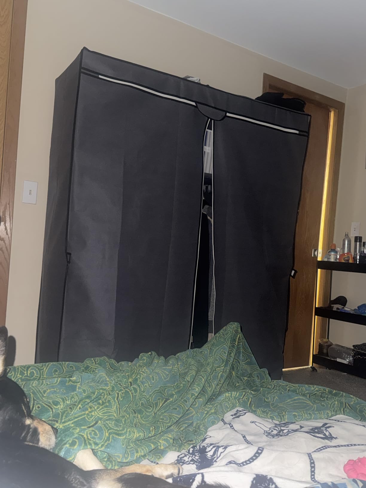 Wardrobe Closet, Quick and Easy Assembly, Black Portable Closet customer photo 2