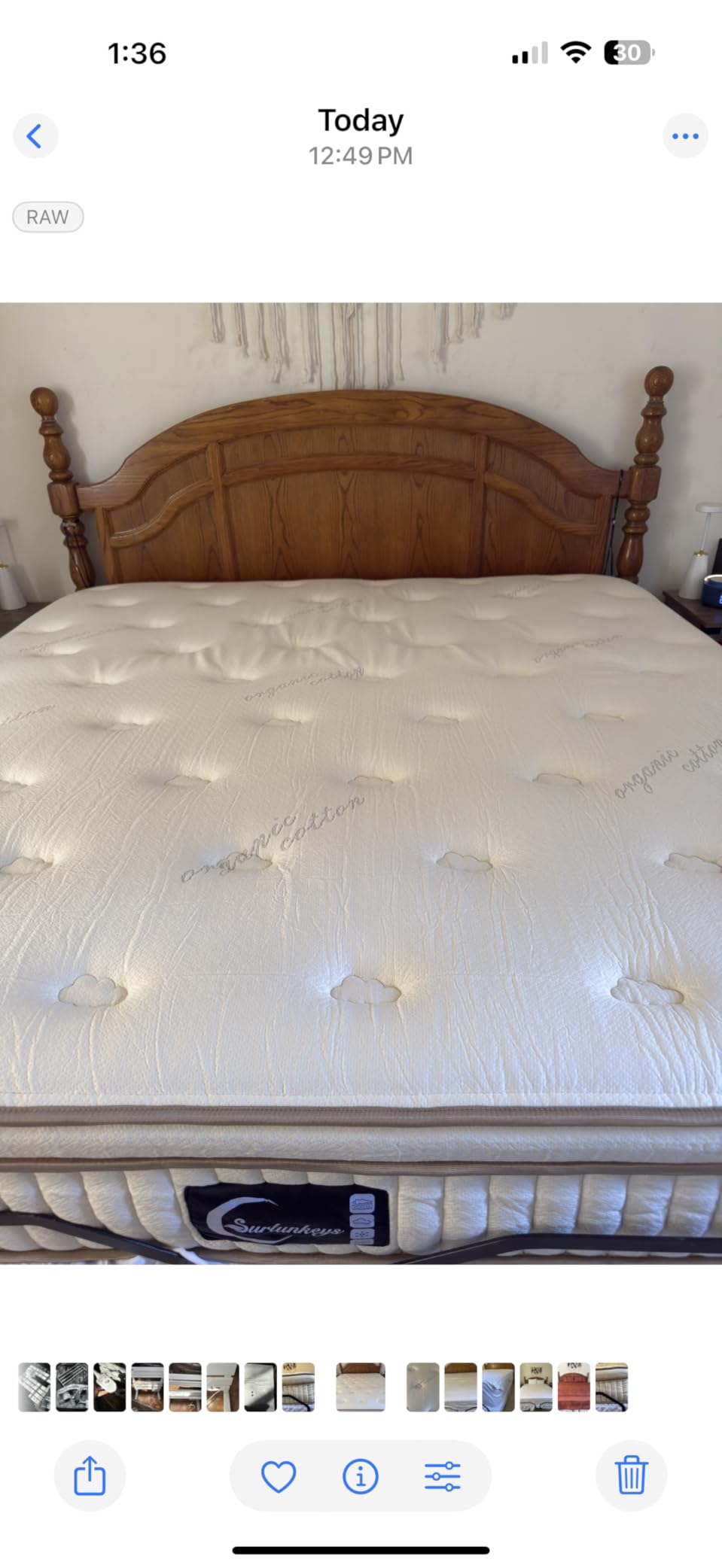 Organic Mattress Queen Size - 14 Inch Hybrid Mattress with Gel Foam Medium to Firm for Hot Sleepers, Edge Support customer photo 2