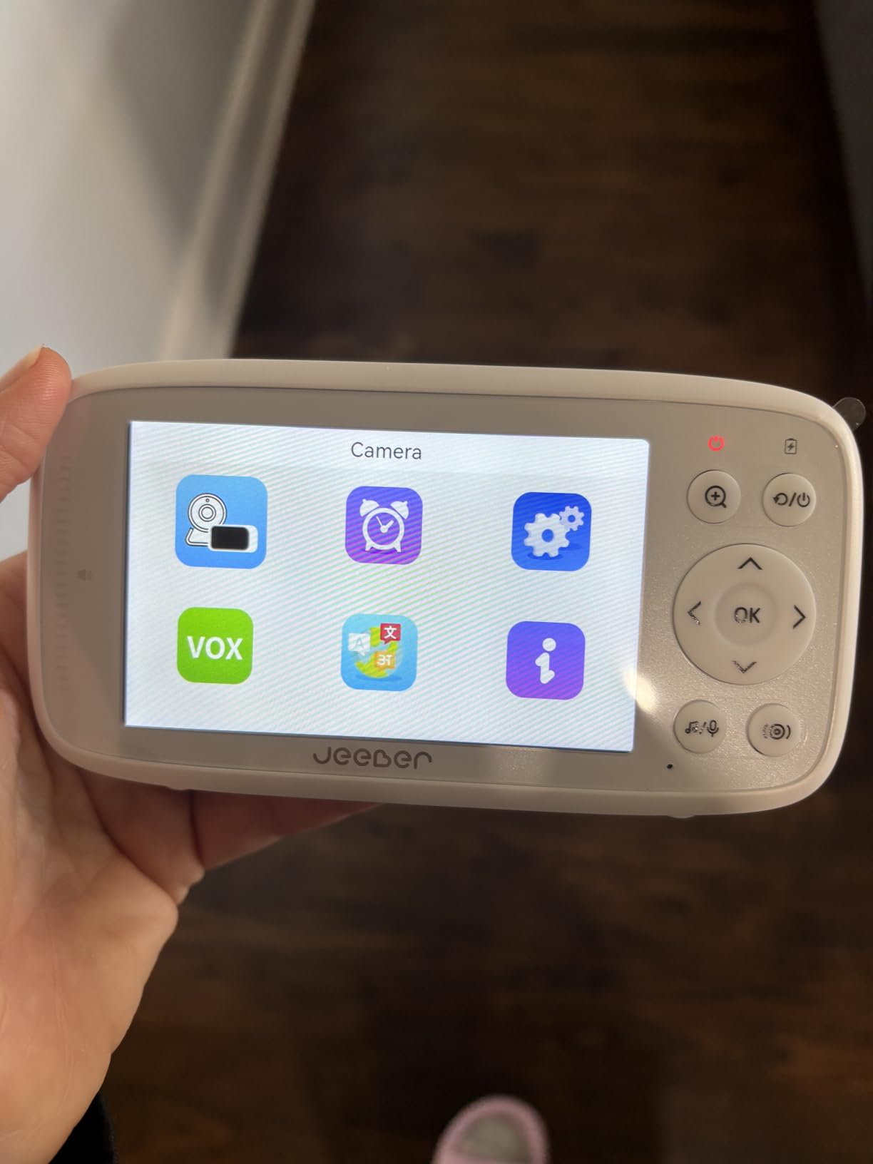 1080P 2.4GHz WiFi Baby Monitor with Camera and Audio, Pan-Tilt-Zoom Video Camera, 4'' IPS Screen, HD Night Vision, Motion & Cry Detection, 360° View, Temperature Sensor, Feeding Reminder customer photo 1
