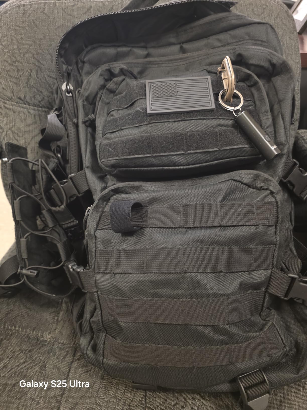REEBOW GEAR Military Tactical Backpack for Men 3 Day Survival Bag Black | 40-45L Large Bag, Bottle Holder On the Side, MOLLE, for Outdoor Sports Hunting Hiking, Daypack Bug Out Rucksack Work Bag customer photo 2