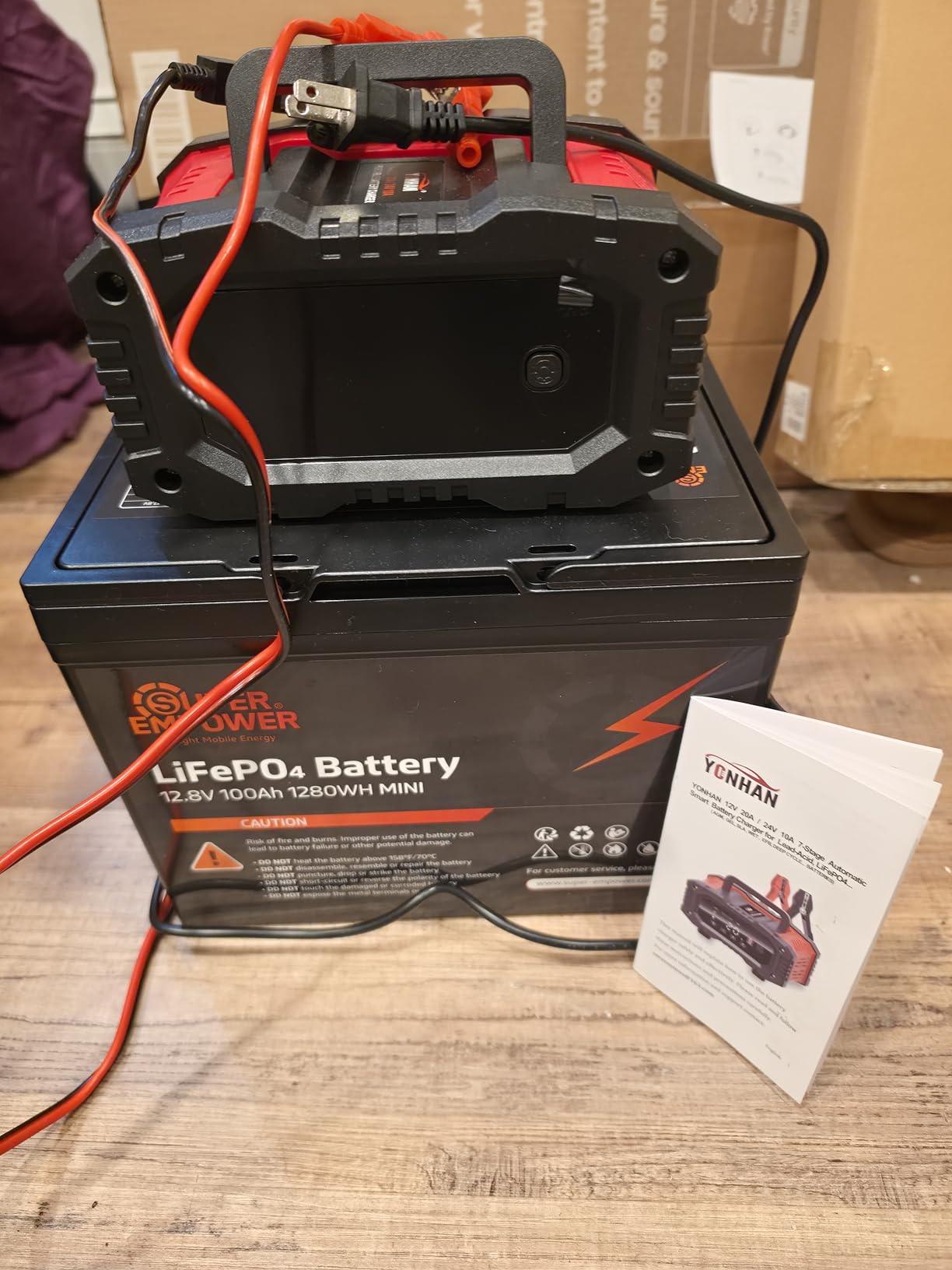 12V 100Ah LiFePO4 Battery, Group 24 Deep Cycle RV/Trolling Motor Battery | 1280Wh Capacity, 100A BMS, Low-Temp Cutoff, Supports 4P4S Expansion, Up to 20.48kWh customer photo 2