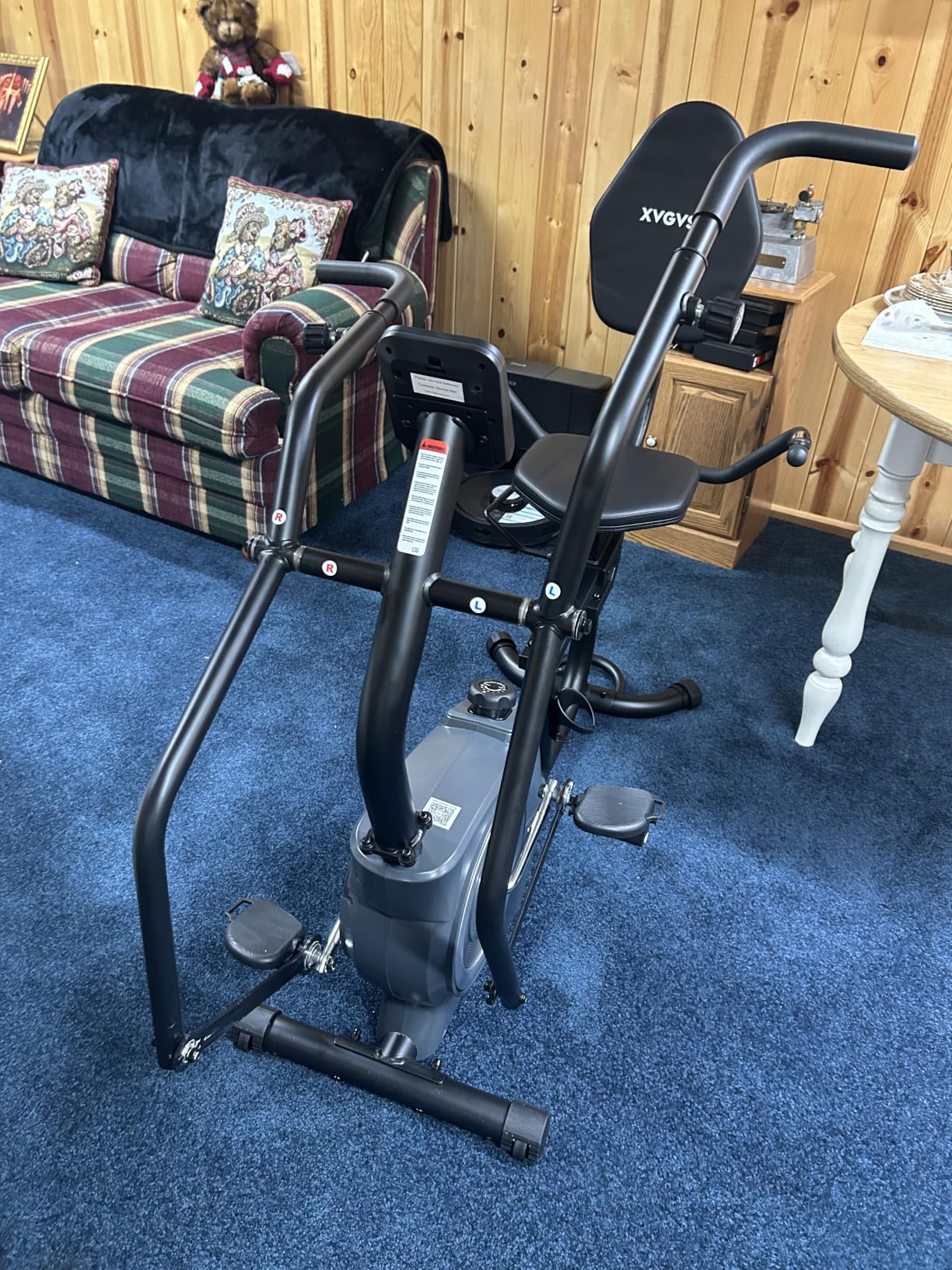 Recumbent Exercise Bike, Recumbent Stationary Bike for Home, Recumbent Bike with 400LB Weight Capacity Whisper-Quiet 16 Levels Magnetic Resistance Heart Rate and Multi-Function LCD Comfortable Seat customer photo 1