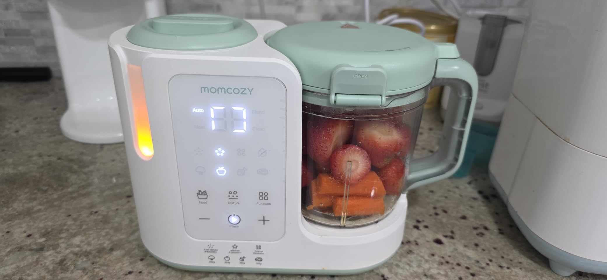 Momcozy AutoMeal Baby Food Maker - One-Step Auto Steam & Blend Food Processor, 15oz, 6-Blade, Self-Cleaning customer photo 2