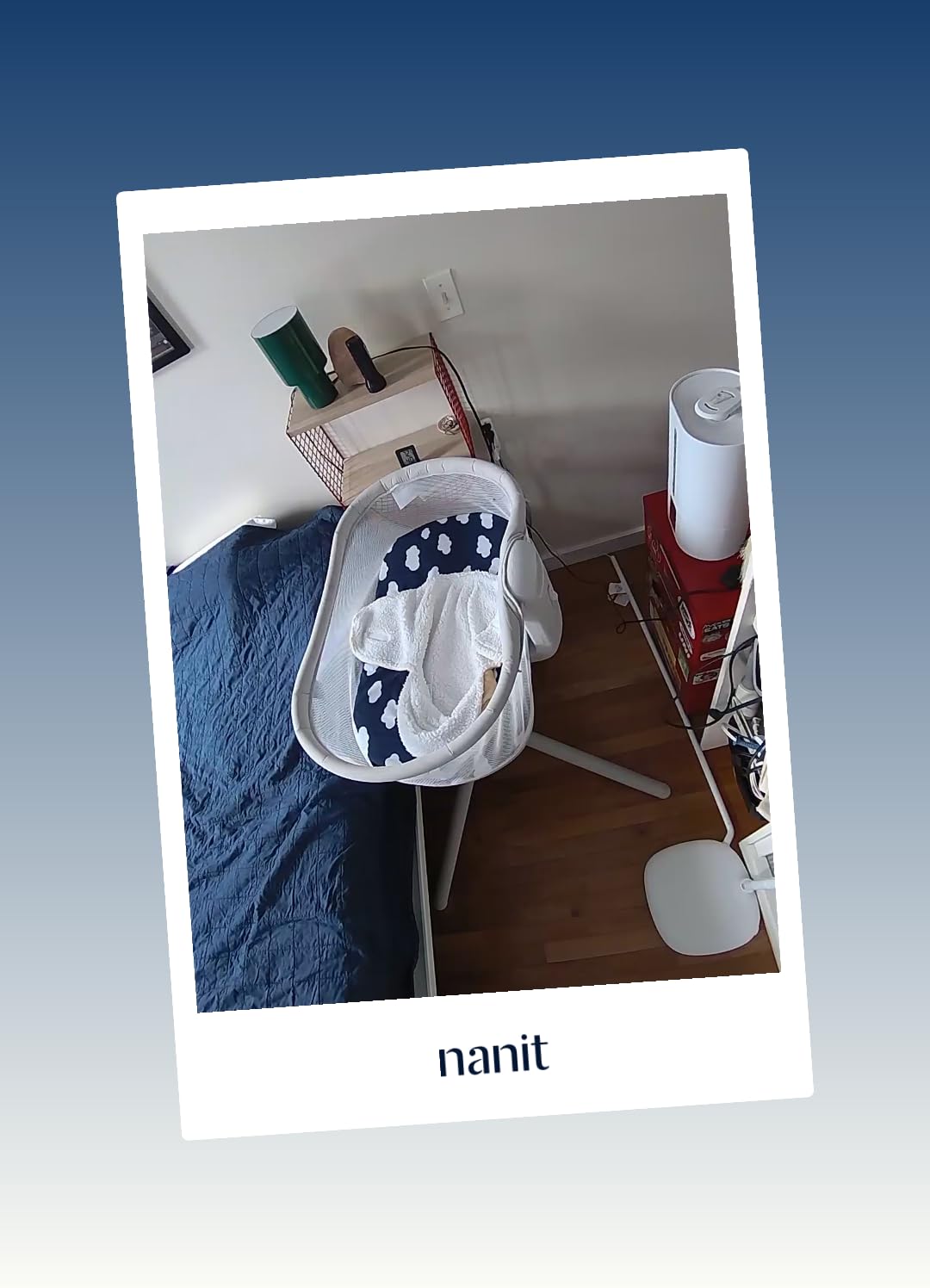 Nanit Pro Smart Baby Monitor - Camera & Floor Stand - 1080p Wi-Fi Video Camera, 2-Way Audio, See Your Baby from Anywhere, Sound/Motion/Cry Notifications, Night Vision customer photo 1