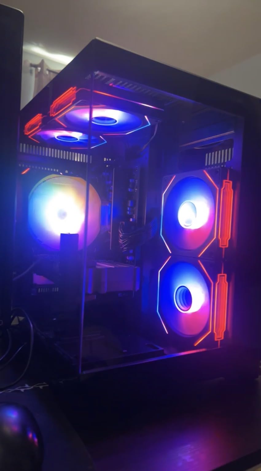Gaming PC Desktop Ryzen 7 5700X, GeForce RTX 5060, 1TB NVME SSD | 16GB DDR4 RAM, Prebuilt Tower Computer for AAA Gaming, Streaming, Editing & Home Office customer photo 1