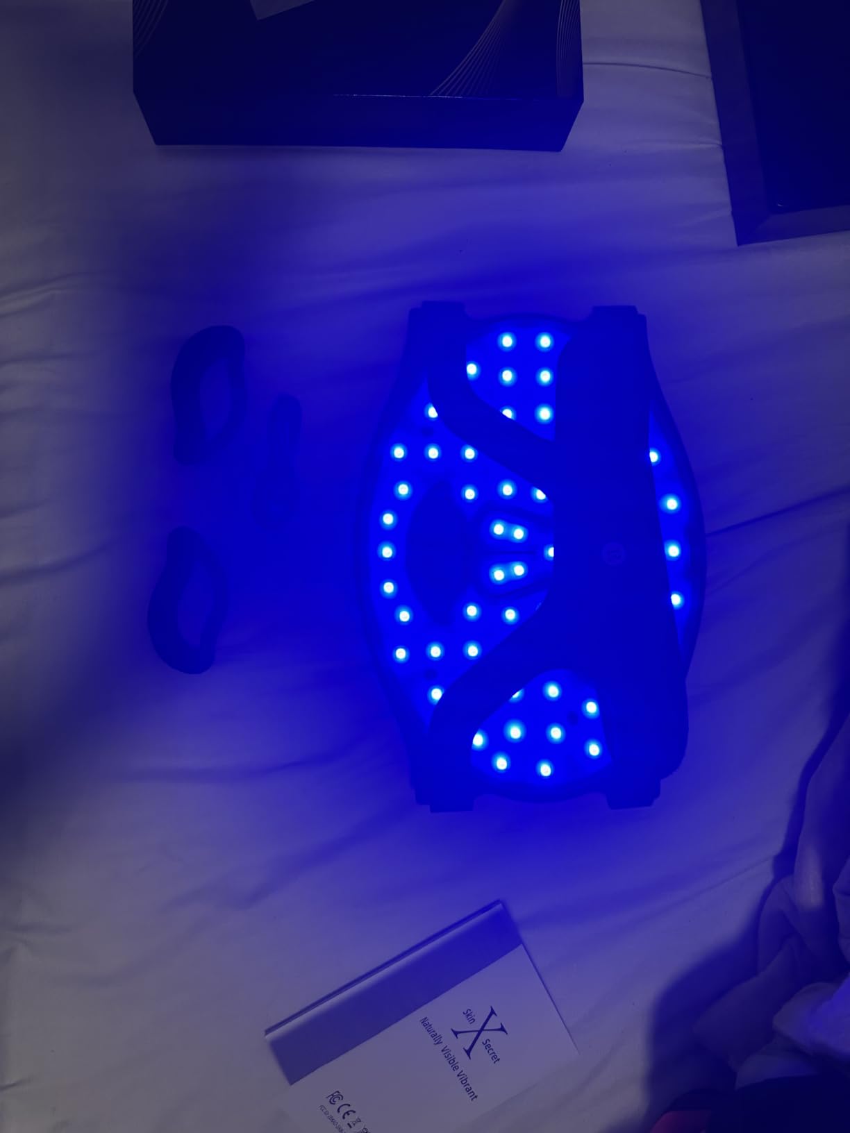 Wireless Red Light Therapy Face Mask, 850nm NIR, Red/Blue Led Light | 4 Modes, 272 LEDs, 27mW/cm² Power, Full Face Coverage, 10-Min Timer, Rechargeable, Home Use, visible results in 4 Weeks customer photo 2
