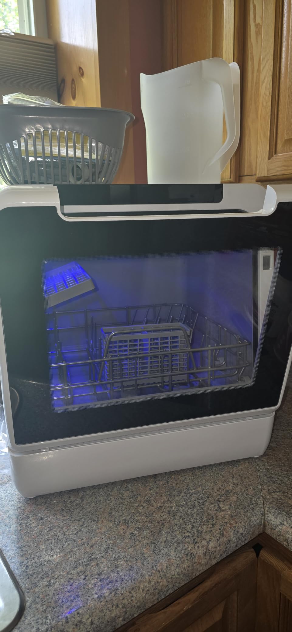 EUHOMY Countertop Dishwasher Portable with 8 Programs, 5L Built-in Water Tank, 167℉ High-Temp, No Hookup Needed, Portable Dishwasher with Self-Clean/Baby Care/Air Dry/Quick/ECO/Fruit/Normal Mode customer photo 2