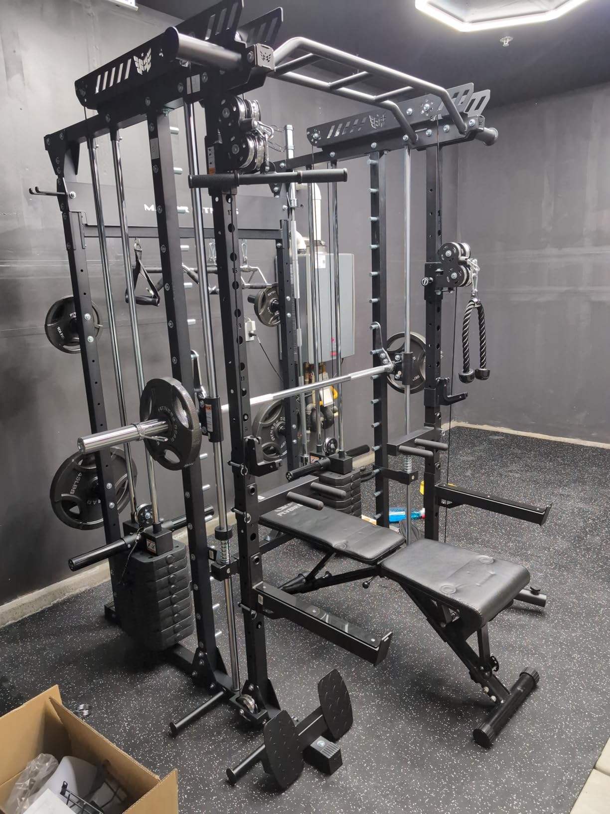 Major Fitness Drone MAX V Smith Machine with Weight Stacks, All-in-One Home Gym Squat Rack - 2500LB Capacity, Dual LAT Pull-Down Systems & Cable Crossover Machine customer photo 2