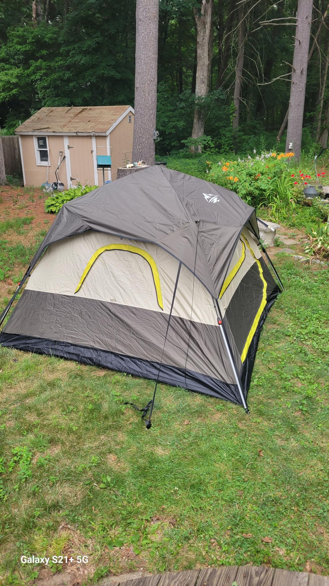 4 Person Instant Tents for Camping Setup in 50s, Cabin Tent with Rainfly | Waterproof Windproof Camping Tent, Double Layer Portable Instant Tents with Carry Bag for Family Outdoor Camping & Hiking customer photo 1