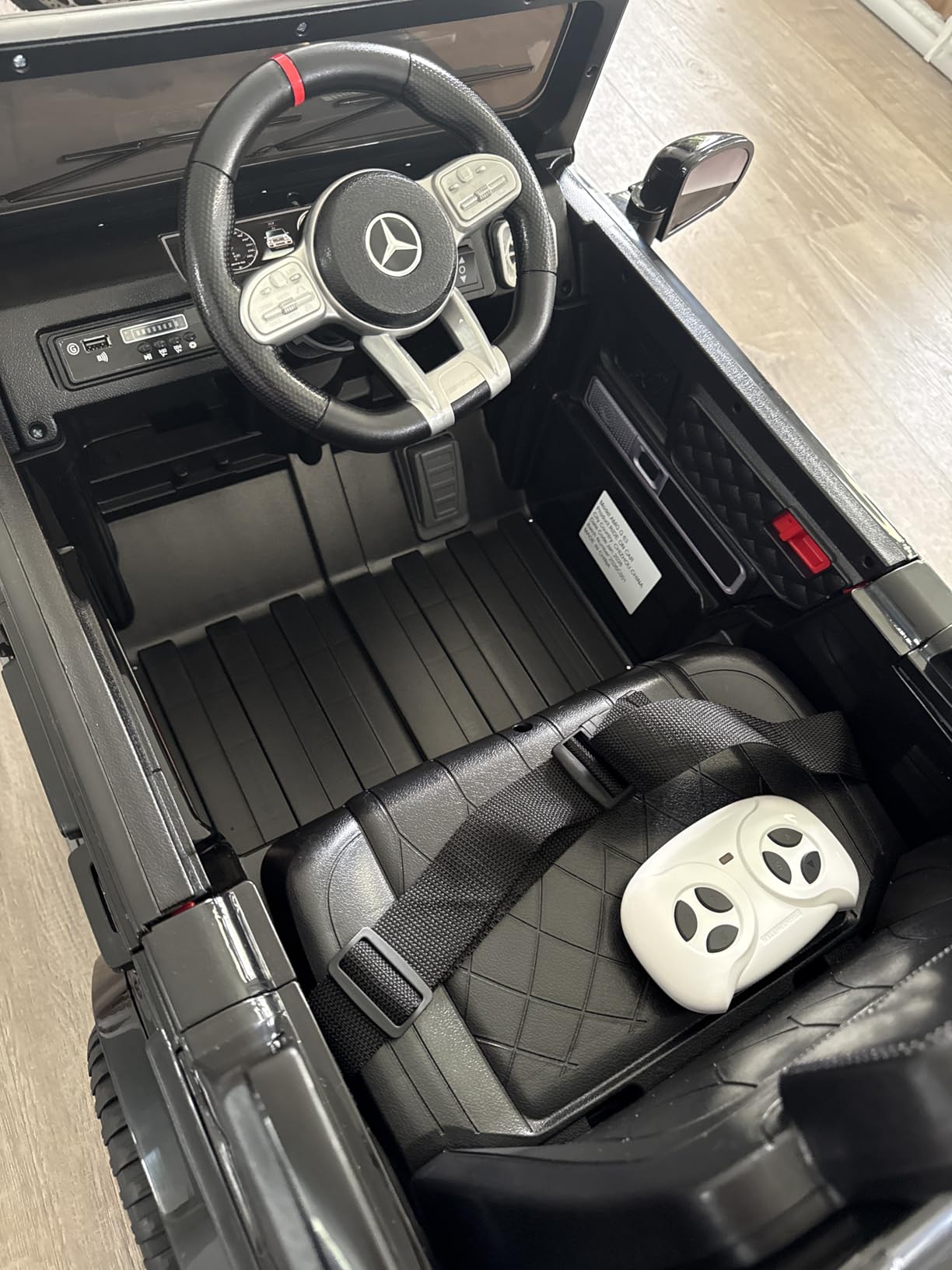 Mercedes-Benz G63 Kids Ride On Car, 12V Toddler Electric Car with Remote | Licensed Mercedes G Wagon, parental remote control, durable body, LED lights, music, upgraded motors and soft start safety customer photo 2