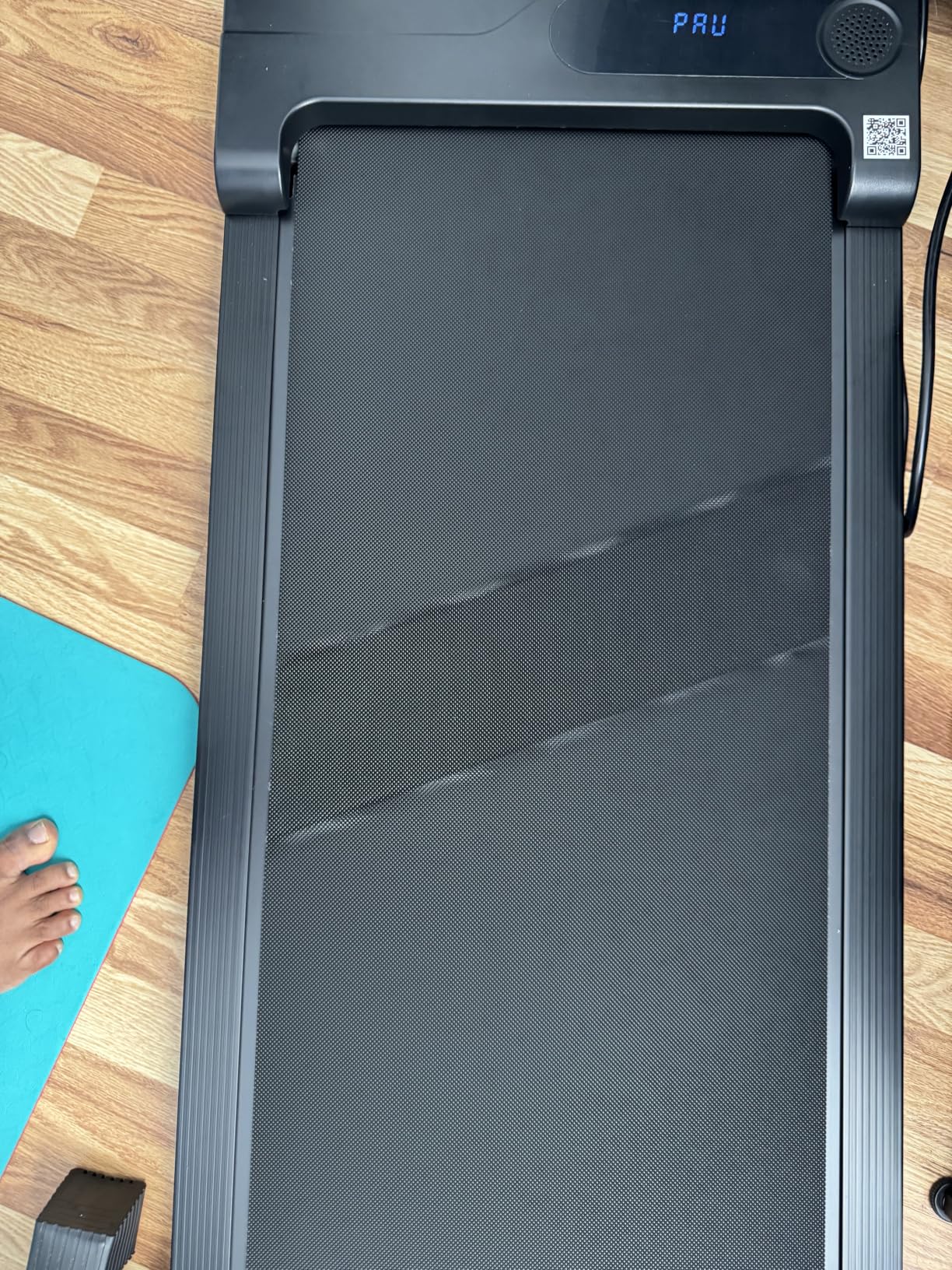 Walking Pad Treadmill for Home - Under Desk Treadmills Portable Mini Compact Walk Pads for Small Spaces Office Indoor Apartment Floor Flat Running Machine with Remote Quiet Lightweight customer photo 2