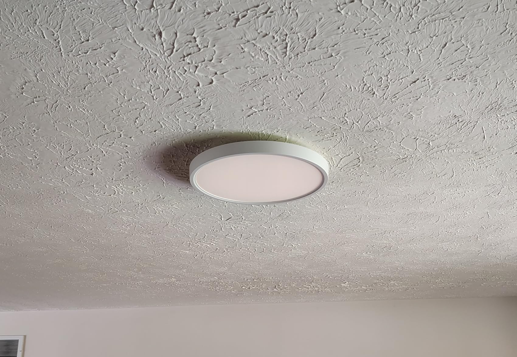 Smart Ceiling Light, 12 Inch RGBIC LED Flush Mount Ceiling Light Fixture, 2400LM, DIY Colors, Alexa & Google Compatible, 2200K-6500K for Bedroom, Living Room, White, 1 Pack customer photo 1