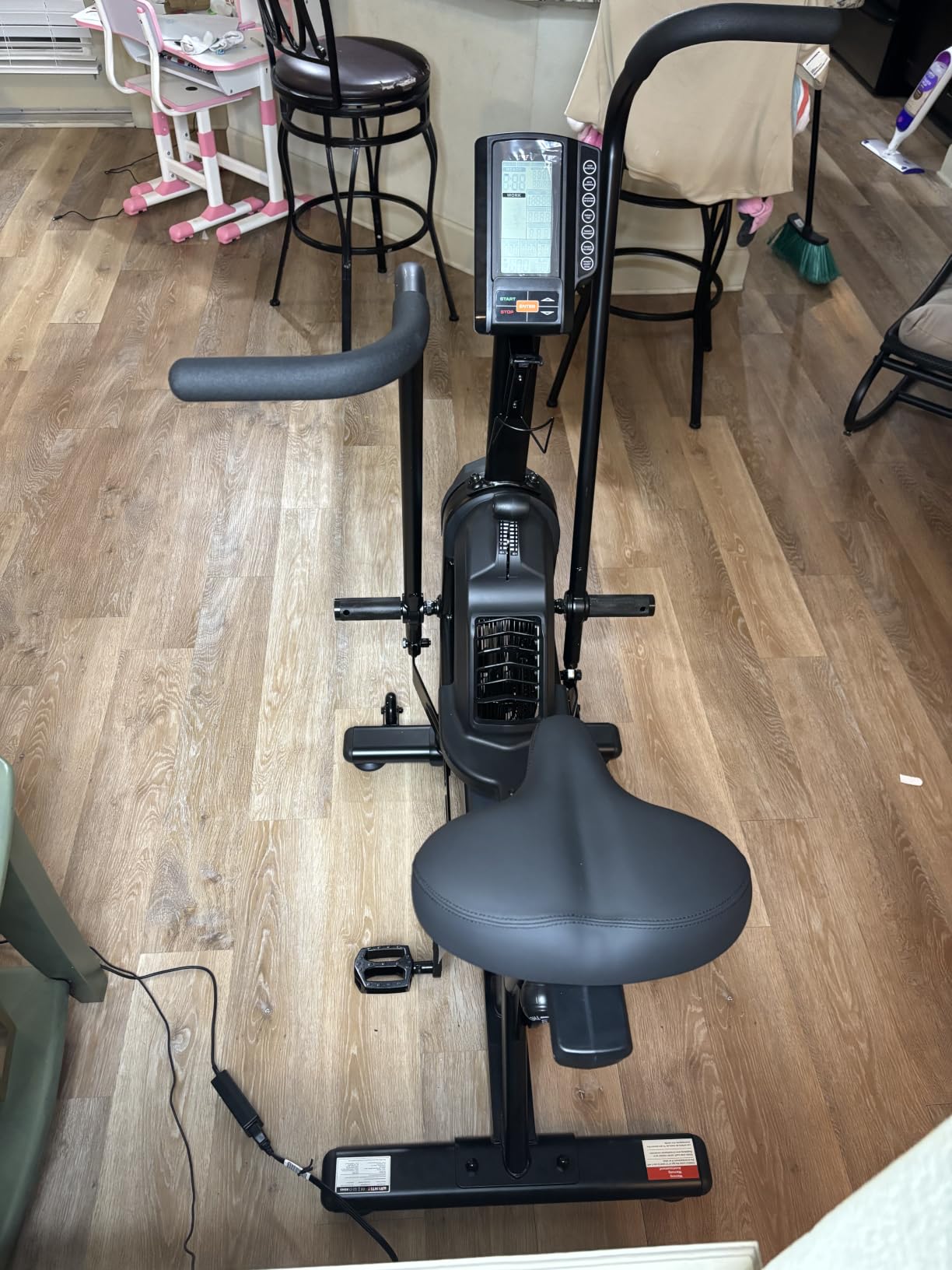 Dual Resistance Air Bike, Magnetic & Air Fan Bike with APP Connection, ISCC PLUS Certified, Dual-Action Handlebars for Home Gym HIIT Cardio Full Body Workout (350LBS Capacity) customer photo 1