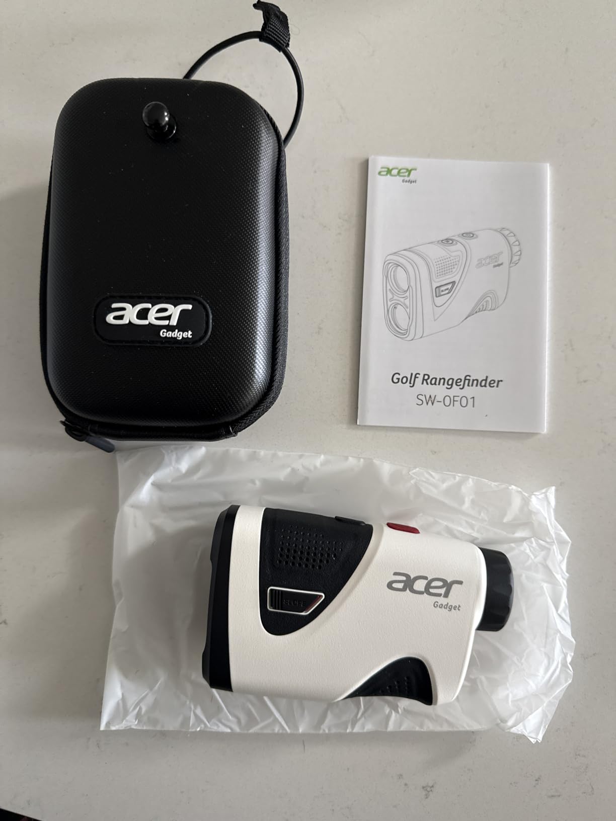 Acer Pro Golf Rangefinder with Slope Switch, Pin Lock Vibration - 1200 Yards Laser Range Finder Golf, 7X Magnification, Rechargeable Battery with Magnet Stripe, IP54 Waterproof, Golf Gifts for Men customer photo 1